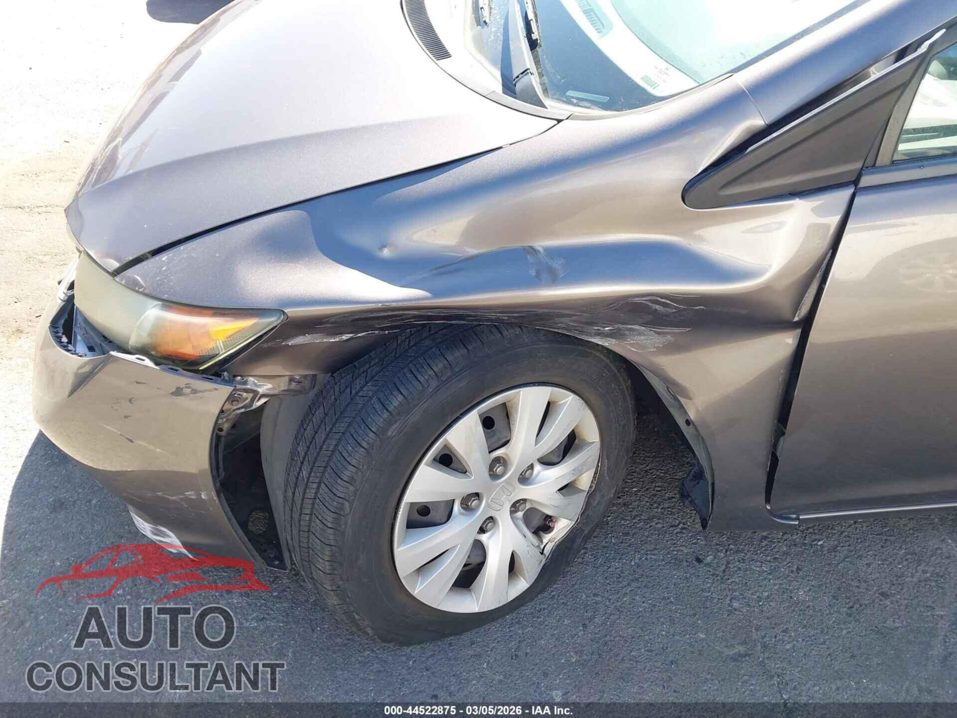 HONDA CIVIC 2012 - 19XFB2F58CE364309