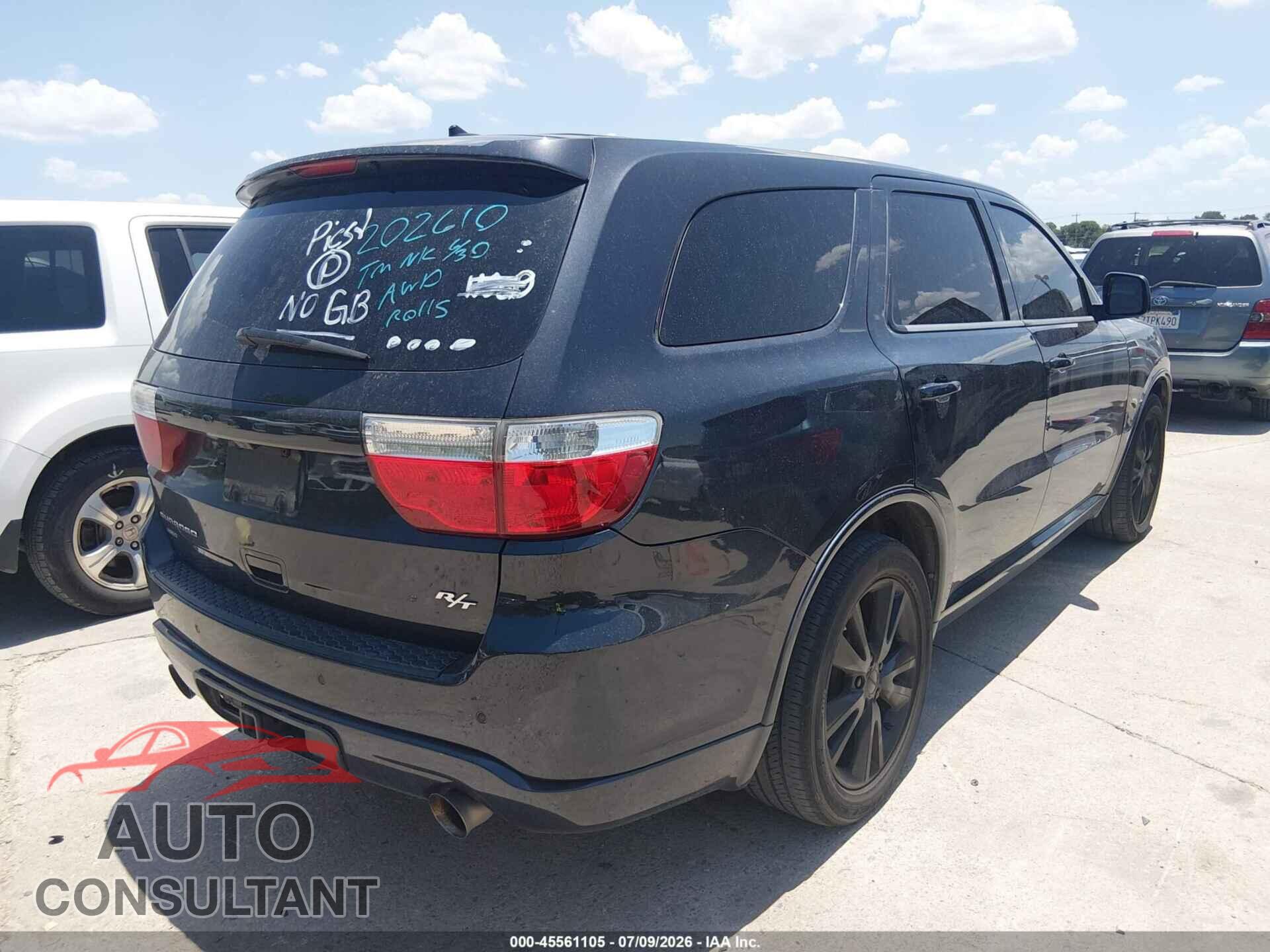 DODGE DURANGO 2012 - 1C4SDJCT0CC202610