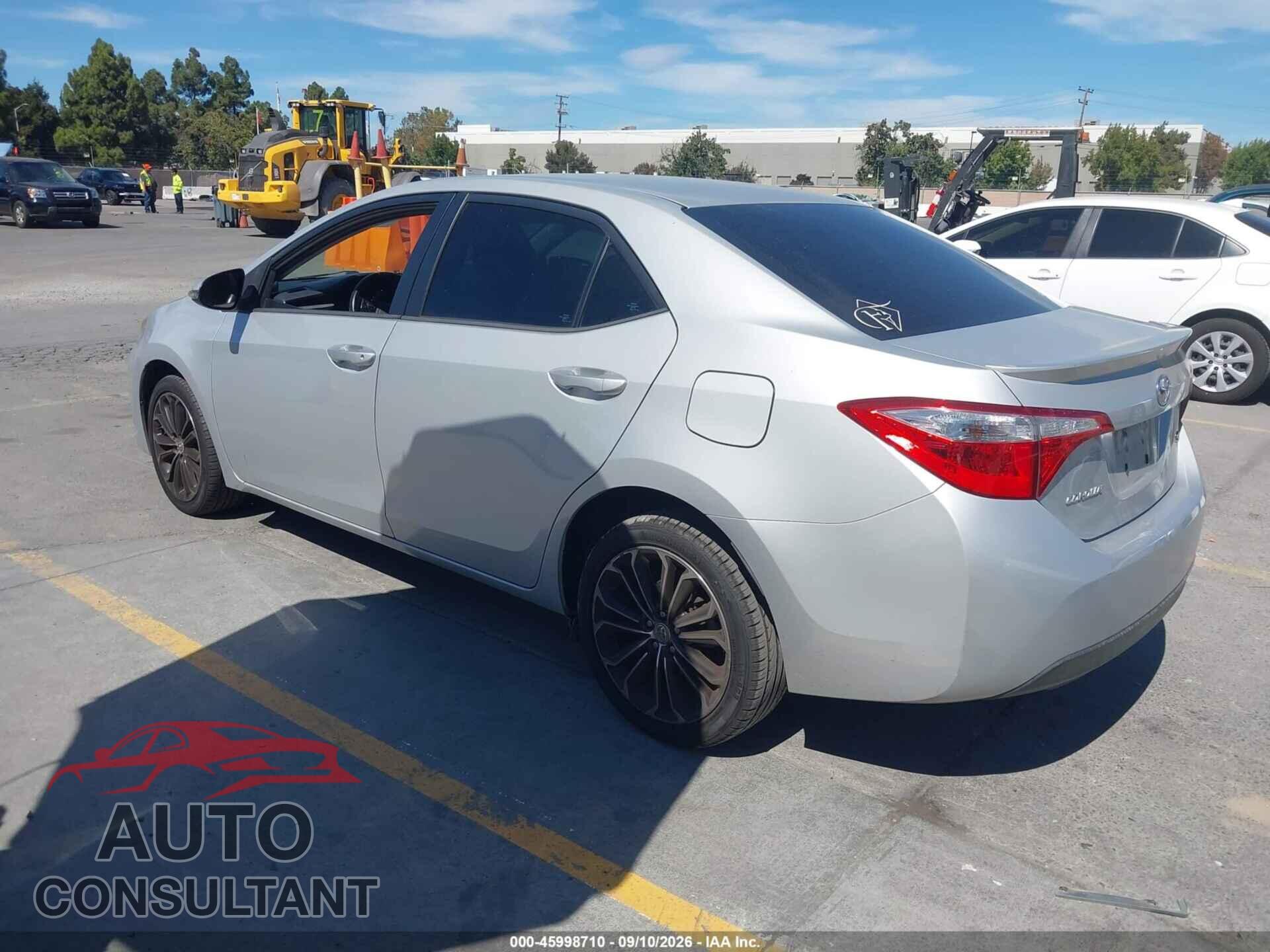 TOYOTA COROLLA 2015 - 2T1BURHE3FC394609
