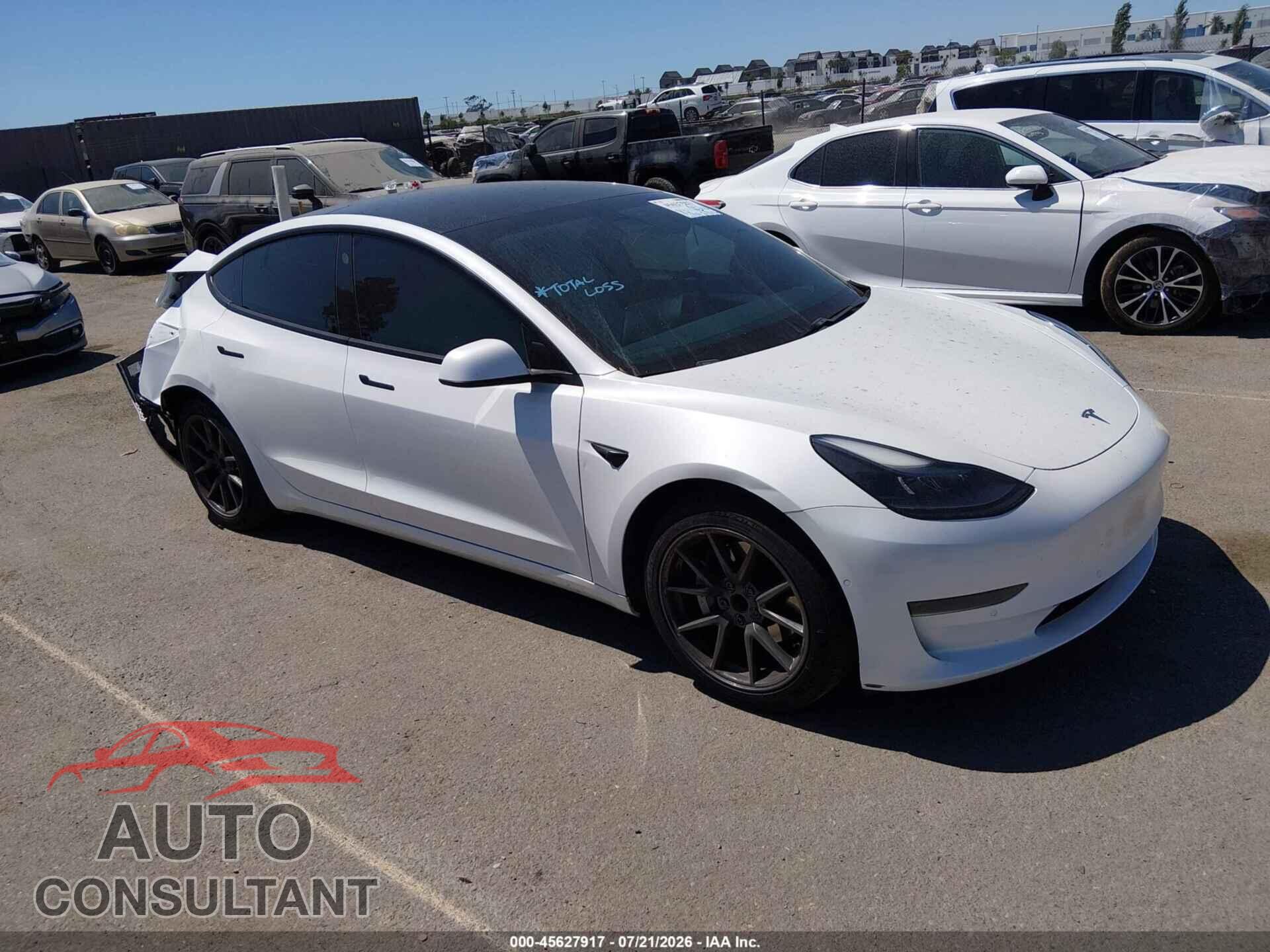 TESLA MODEL 3 2021 - 5YJ3E1EA2MF018593