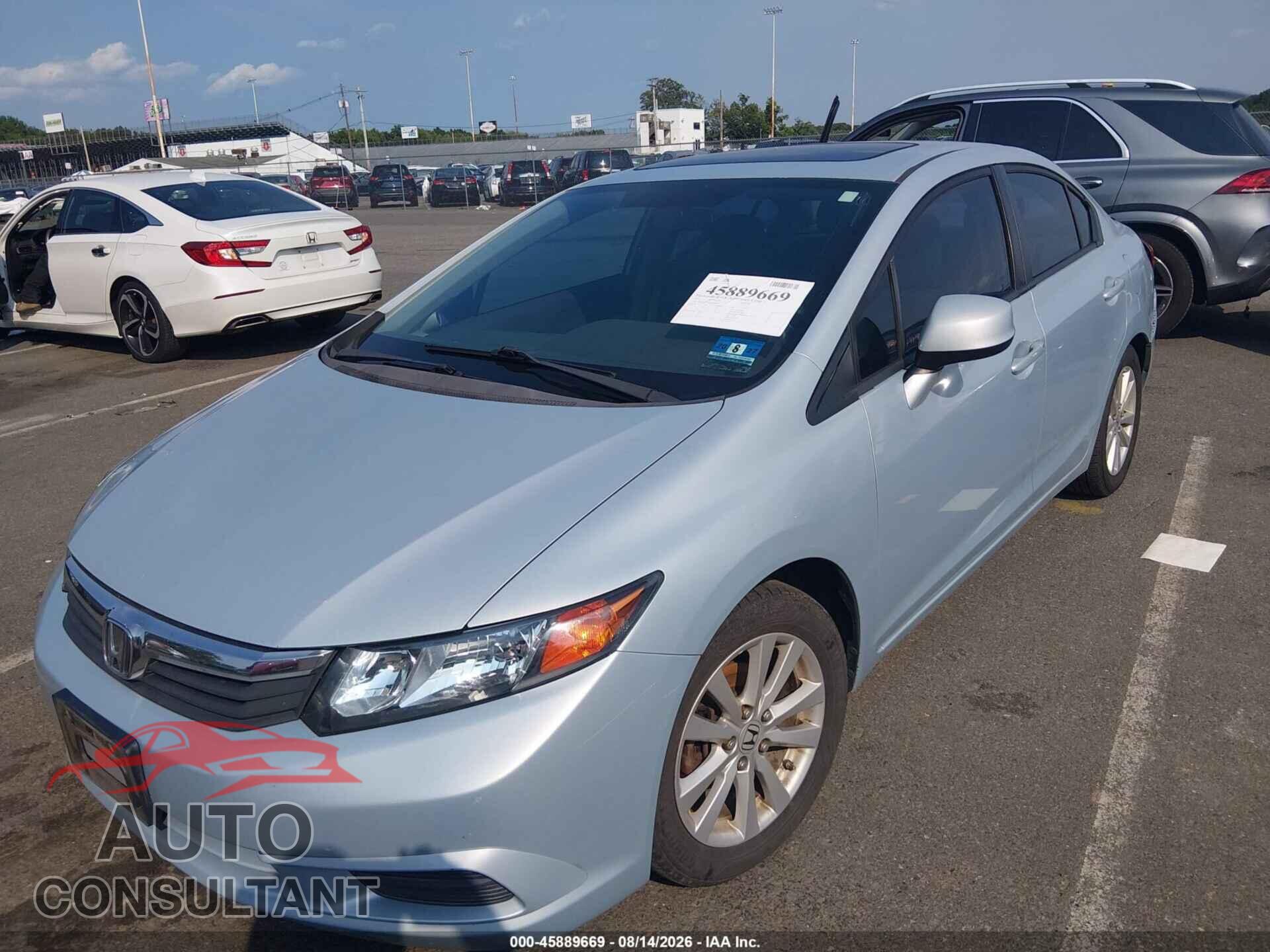 HONDA CIVIC 2012 - 2HGFB2F86CH546865