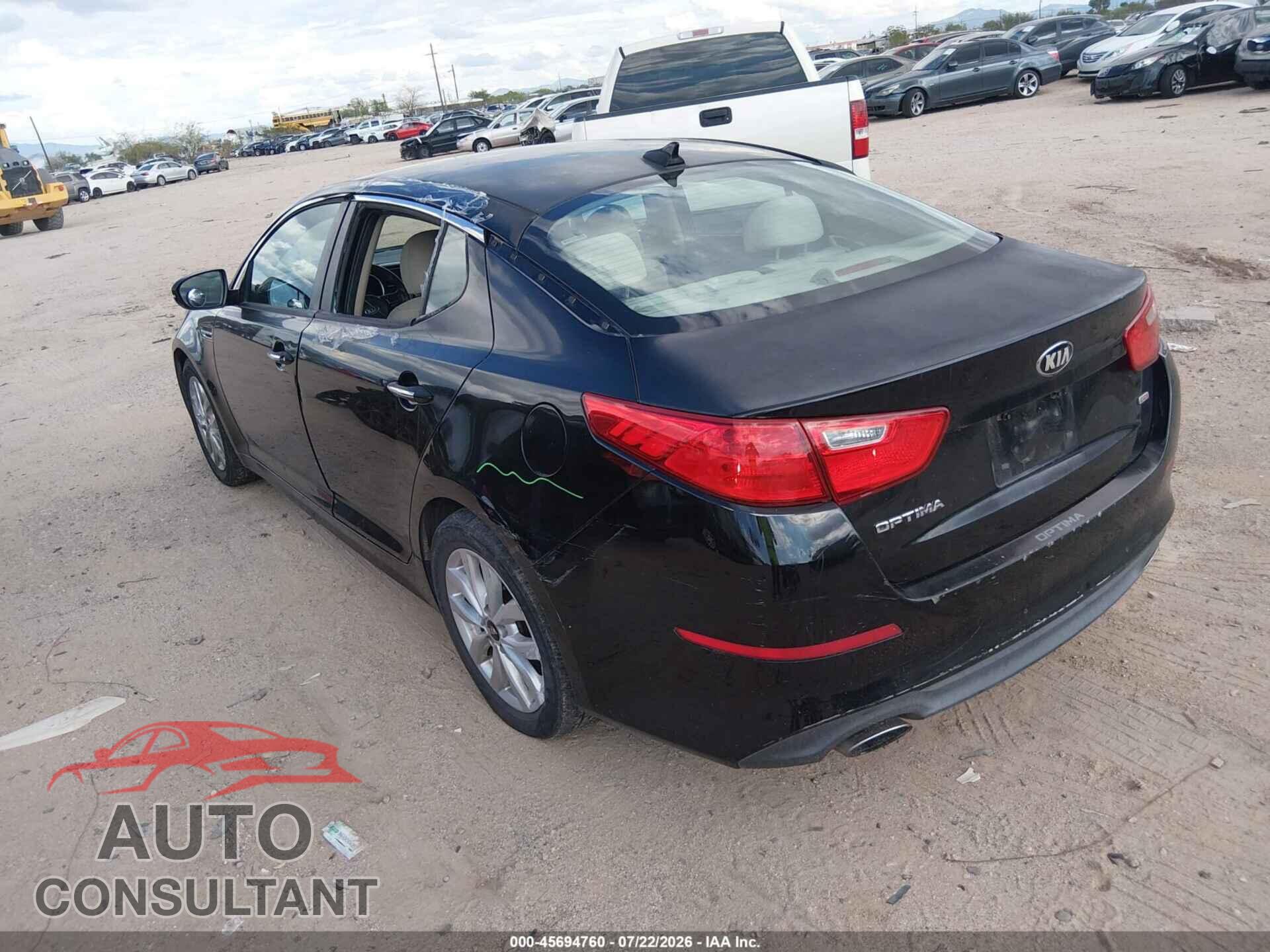 KIA OPTIMA 2015 - KNAGM4A79F5619601
