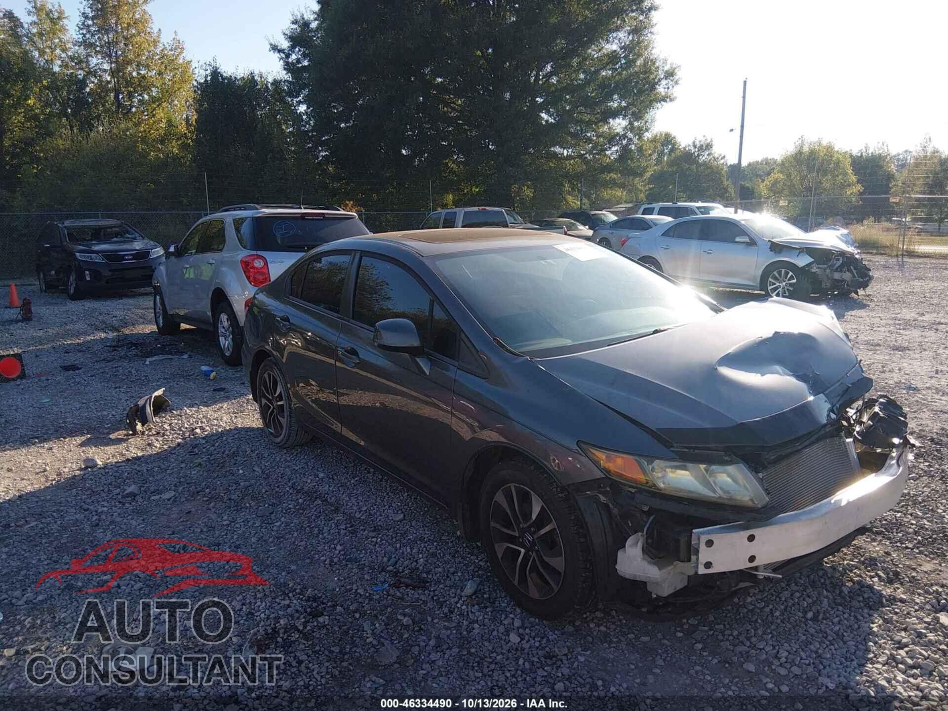 HONDA CIVIC 2013 - 19XFB2F80DE084458