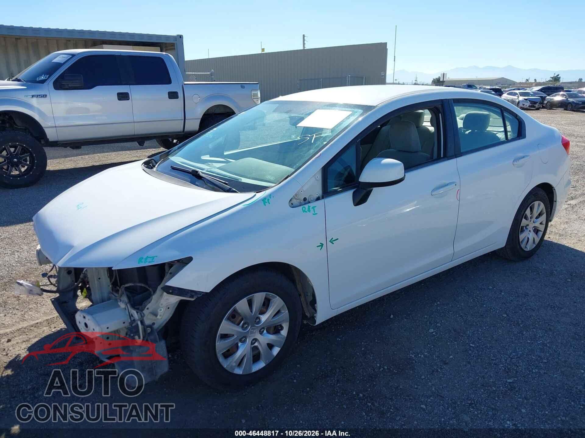 HONDA CIVIC 2012 - 19XFB2F53CE384659