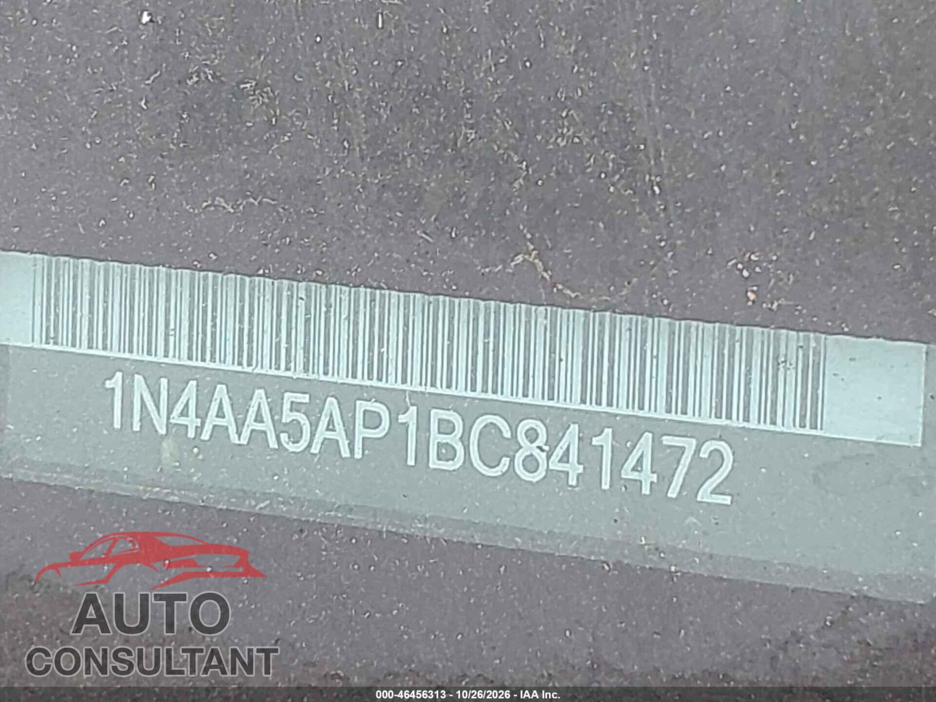 NISSAN MAXIMA 2011 - 1N4AA5AP1BC841472