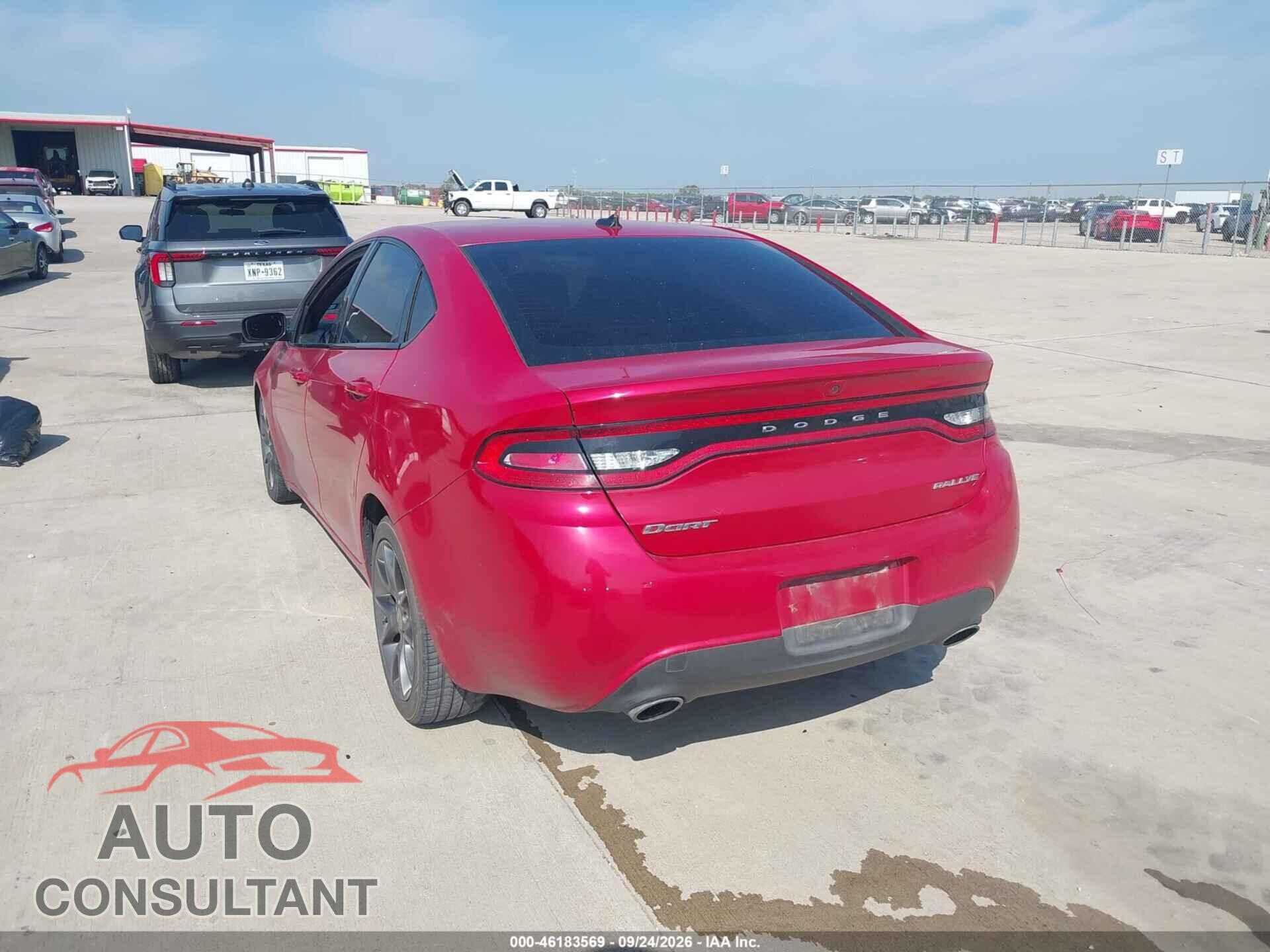 DODGE DART 2014 - 1C3CDFBB0ED767225