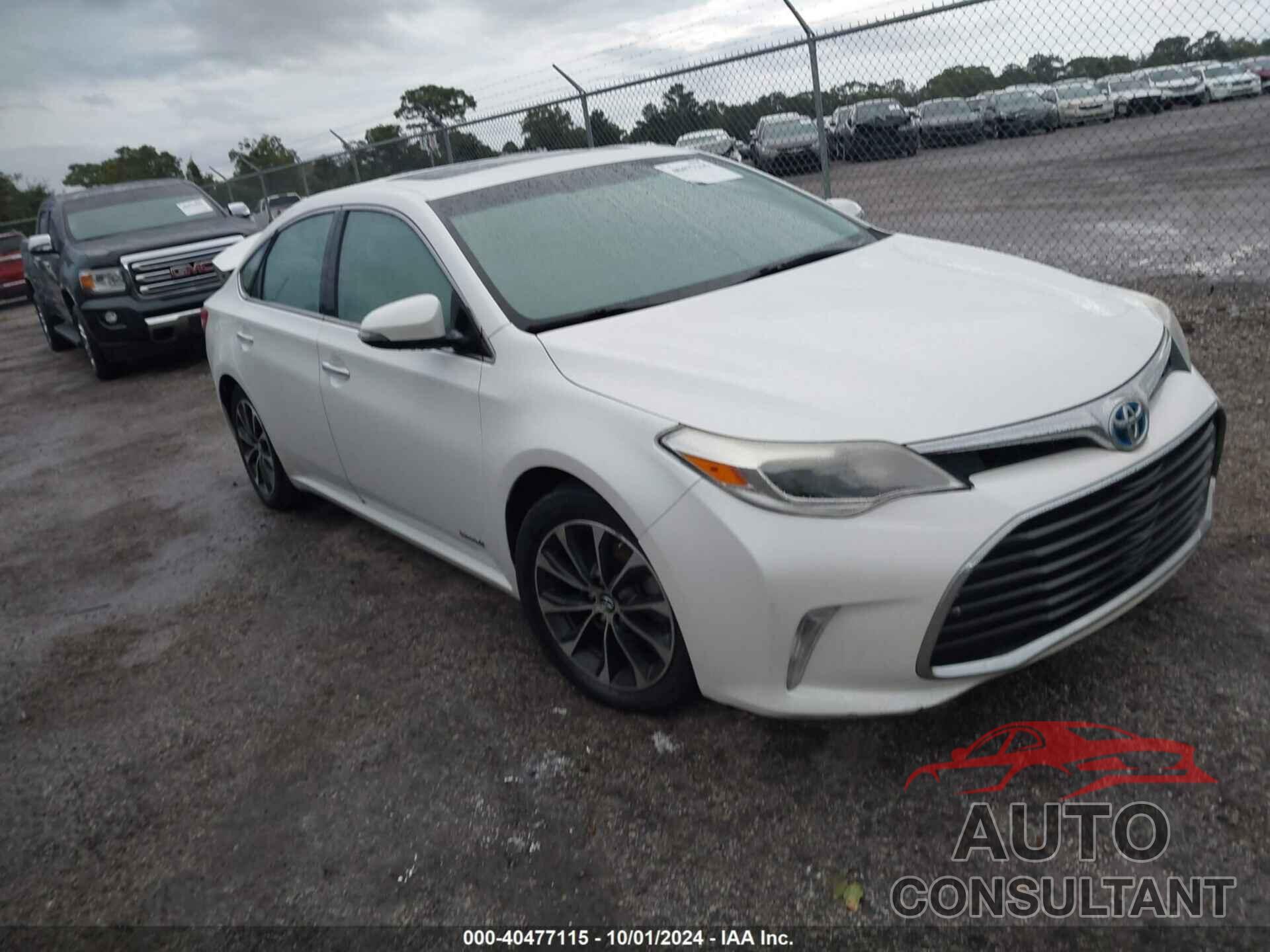 TOYOTA AVALON 2016 - 4T1BD1EB9GU048656