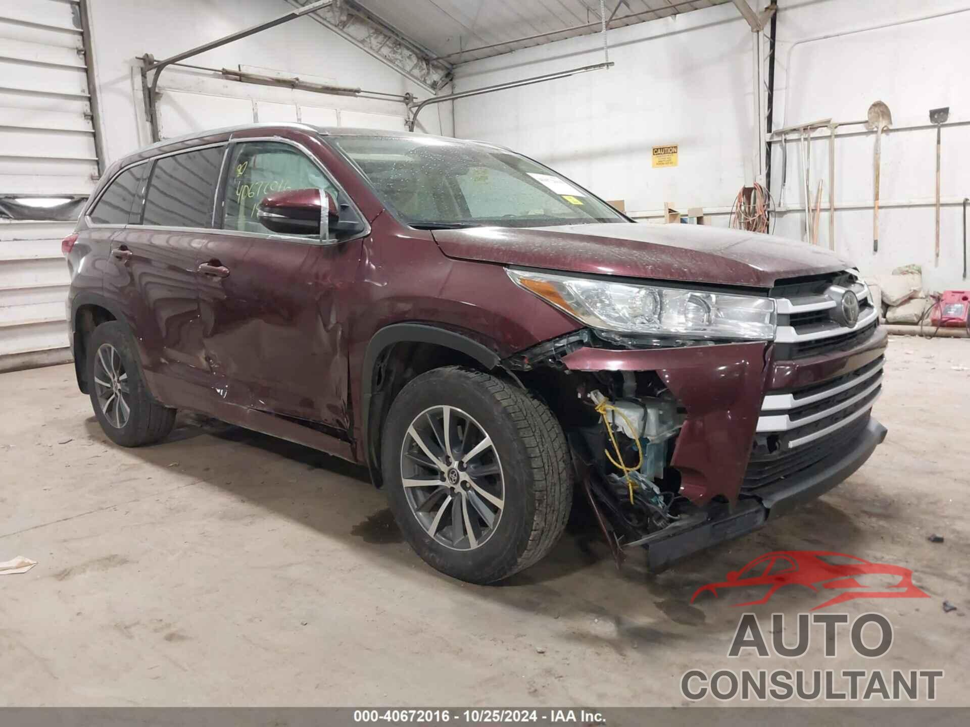 TOYOTA HIGHLANDER 2018 - 5TDJZRFH6JS913632