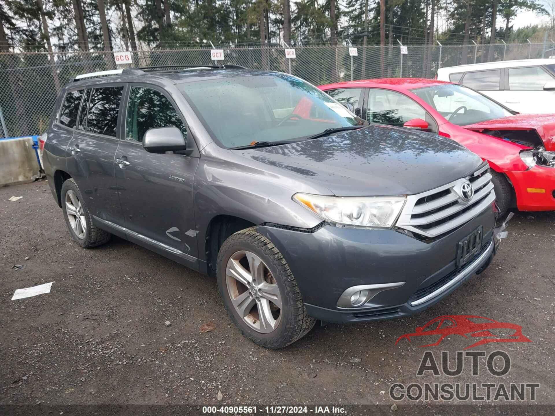 TOYOTA HIGHLANDER 2012 - 5TDDK3EH9CS103768