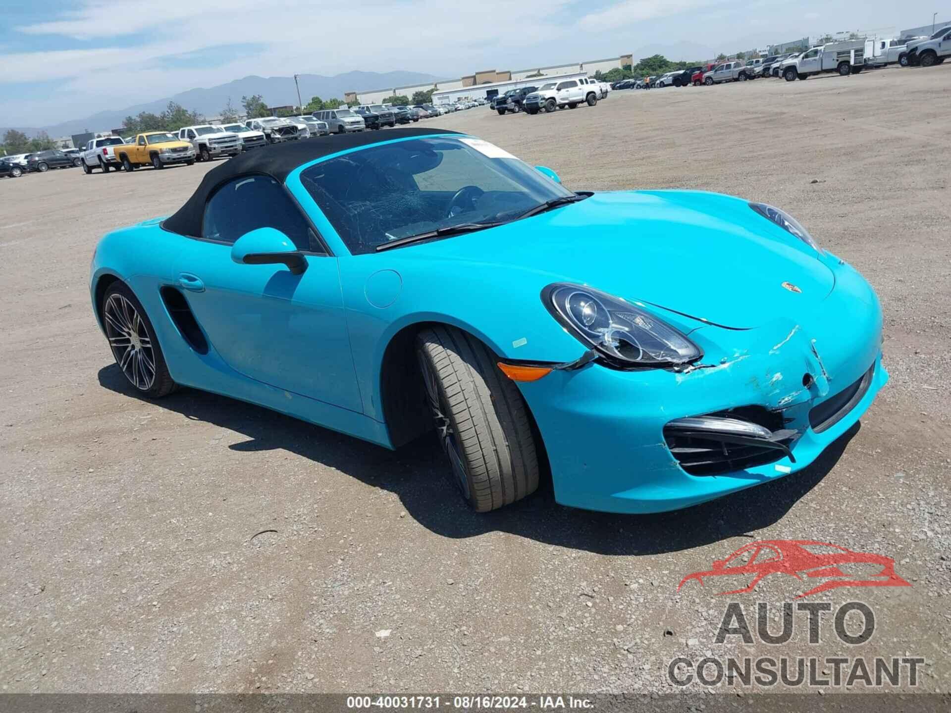 PORSCHE BOXSTER 2016 - WP0CA2A80GS120874