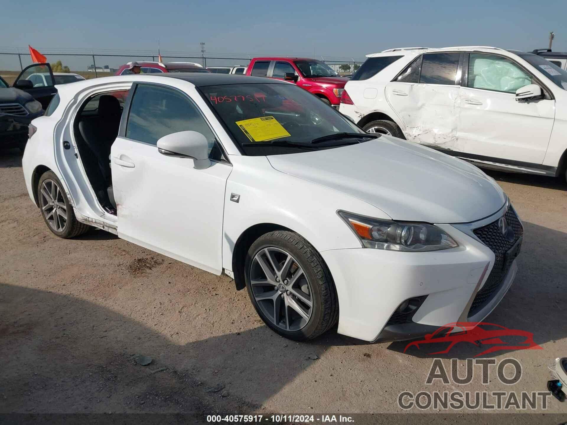LEXUS CT 200H 2015 - JTHKD5BHXF2235188