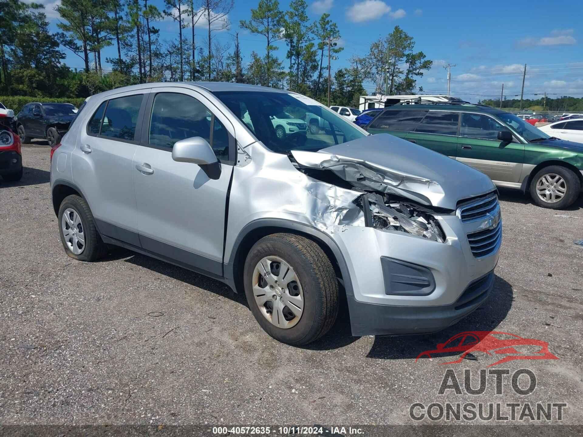 CHEVROLET TRAX 2015 - KL7CJKSBXFB246634