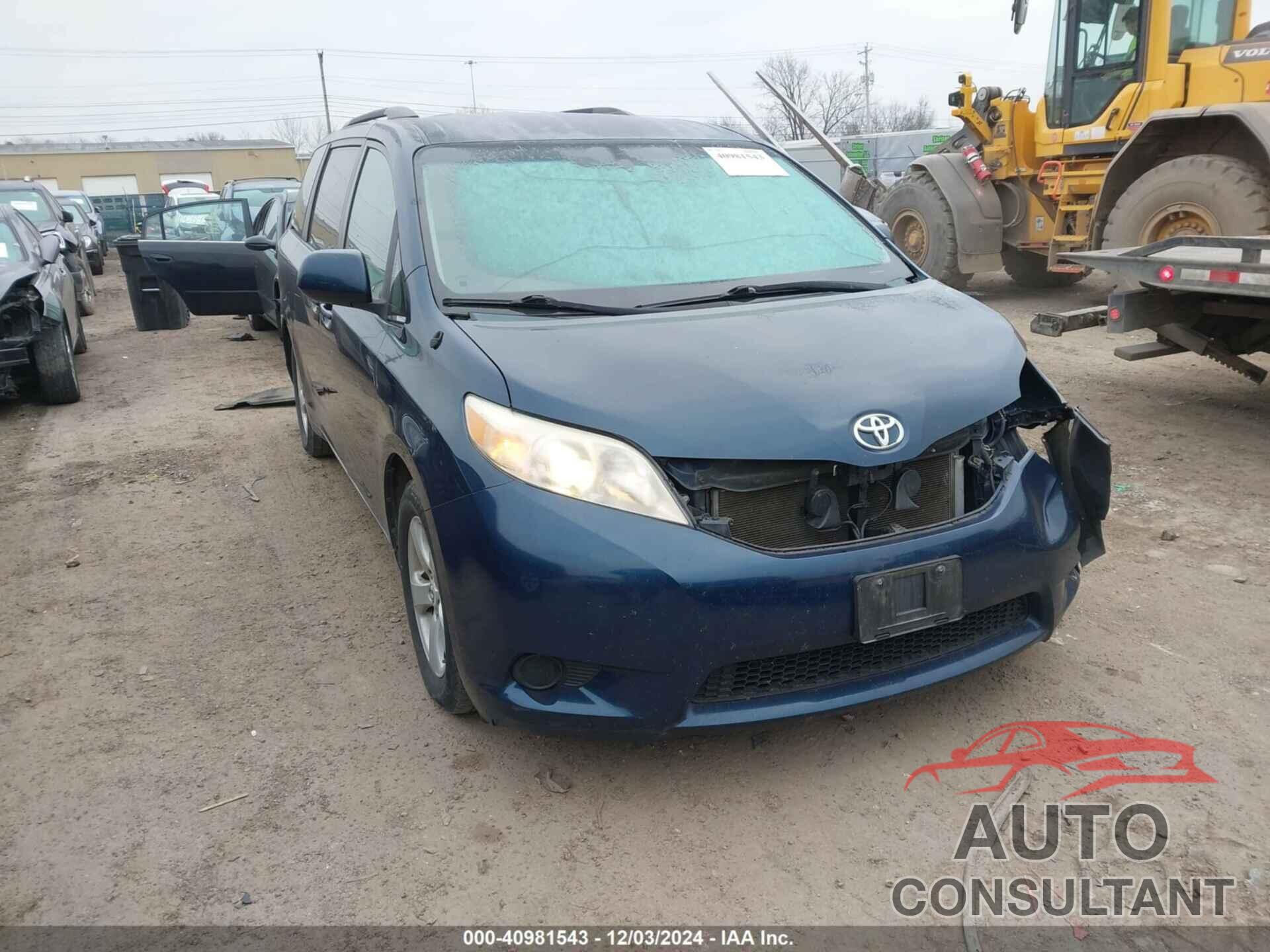 TOYOTA SIENNA 2011 - 5TDKK3DC0BS127002