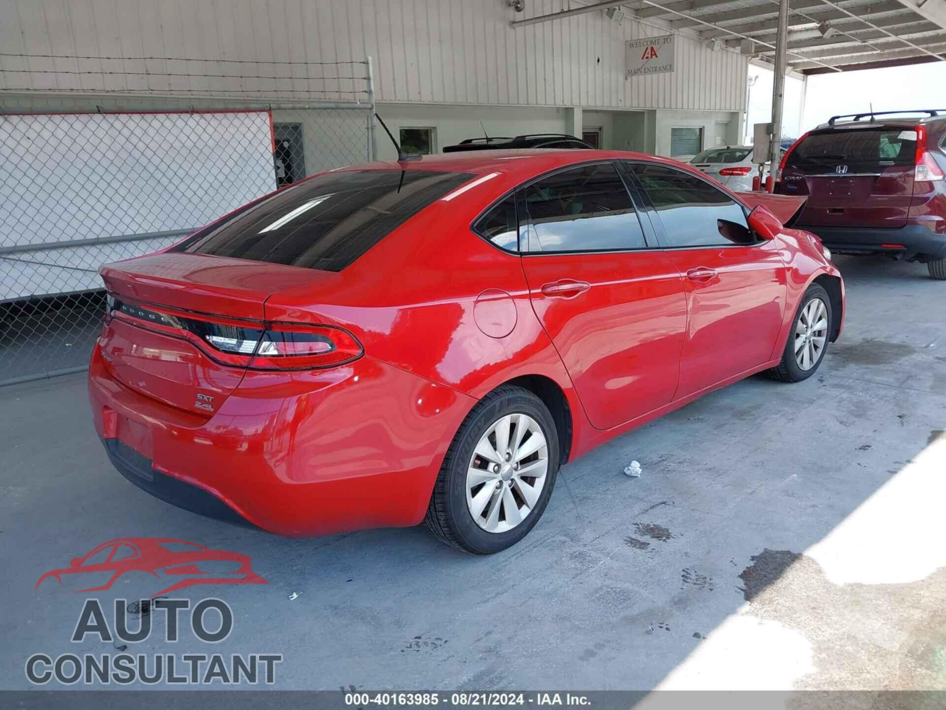 DODGE DART 2014 - 1C3CDFBB8ED894837