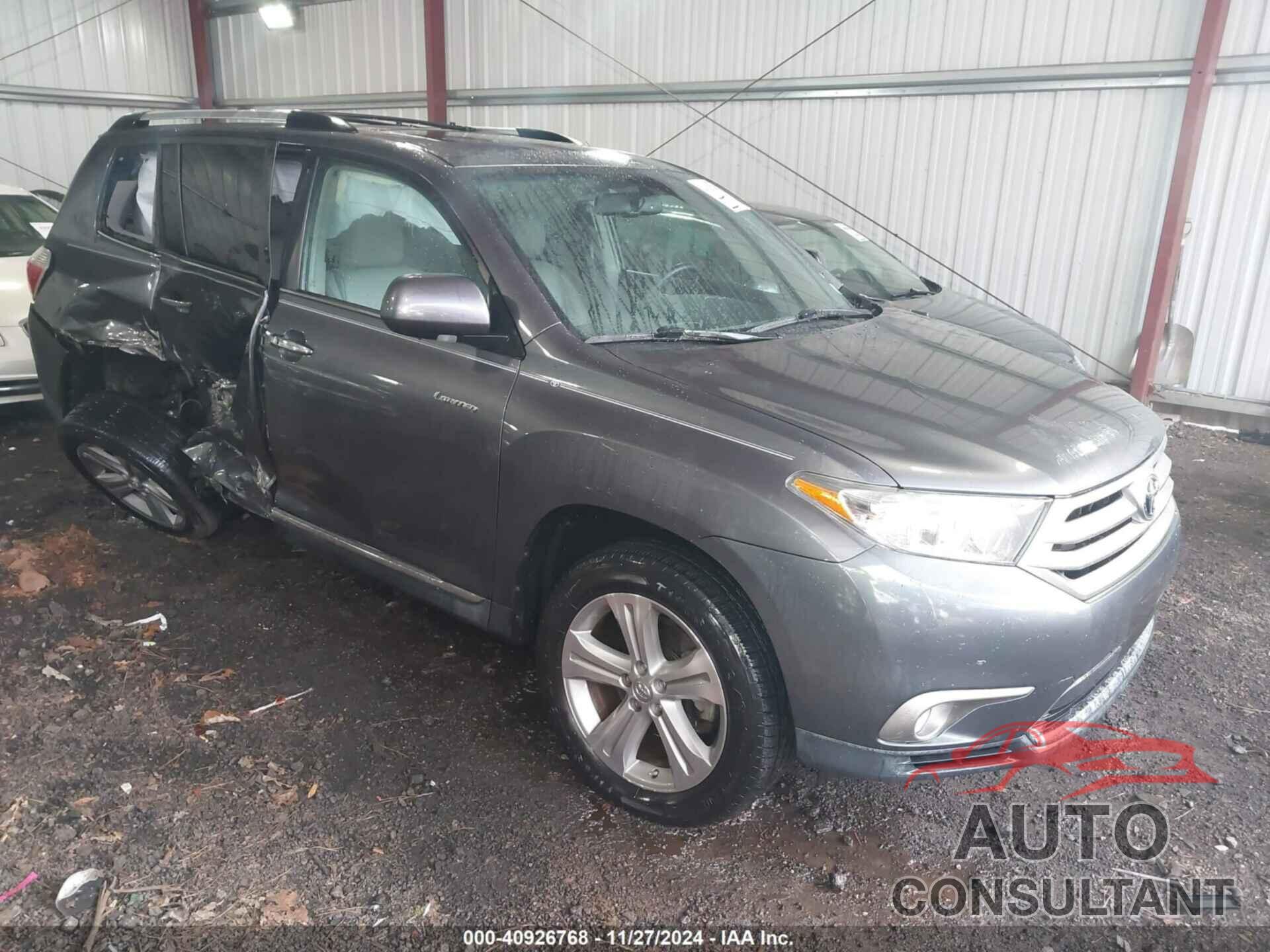 TOYOTA HIGHLANDER 2013 - 5TDYK3EH8DS128177