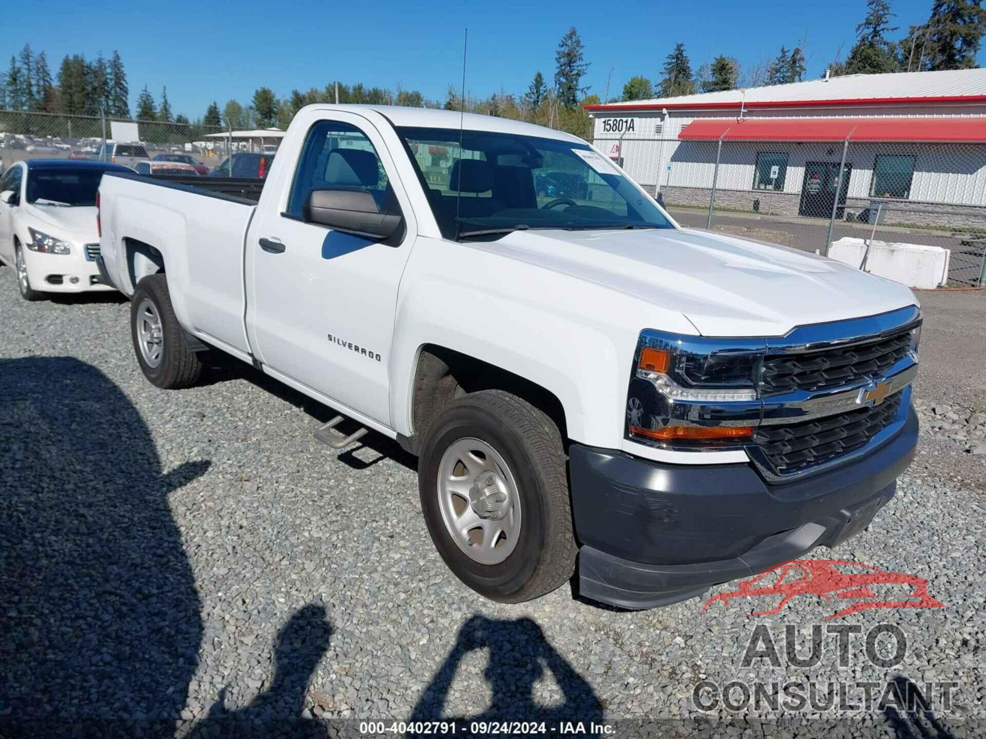CHEVROLET SILVERADO 1500 2016 - 1GCNCNEH3GZ289308