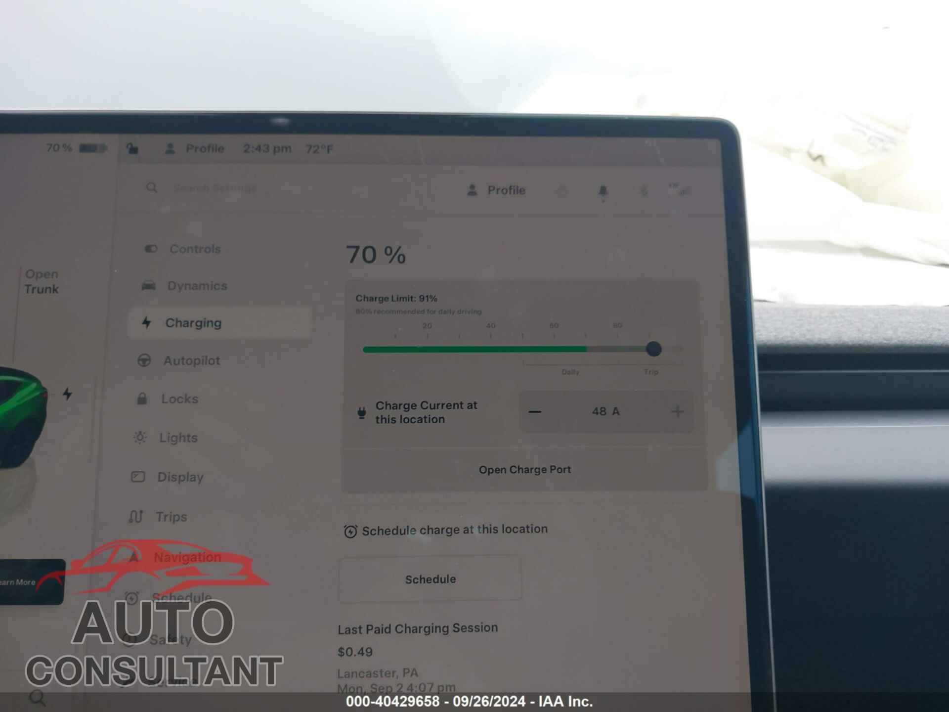 TESLA MODEL 3 2024 - 5YJ3E1EB7RF842296