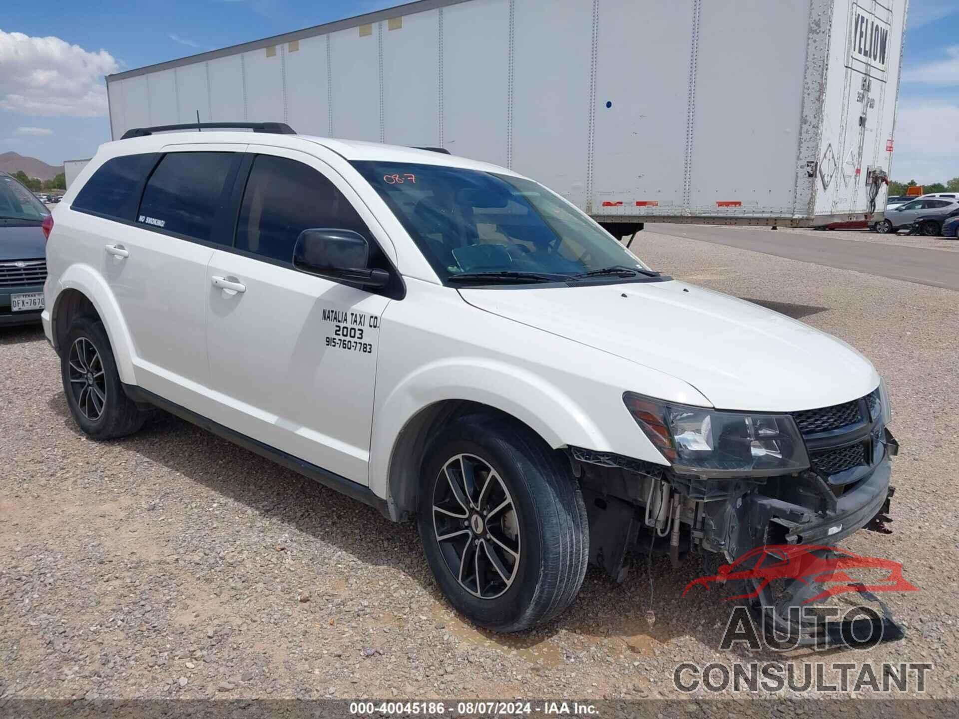 DODGE JOURNEY 2018 - 3C4PDCBG5JT510329