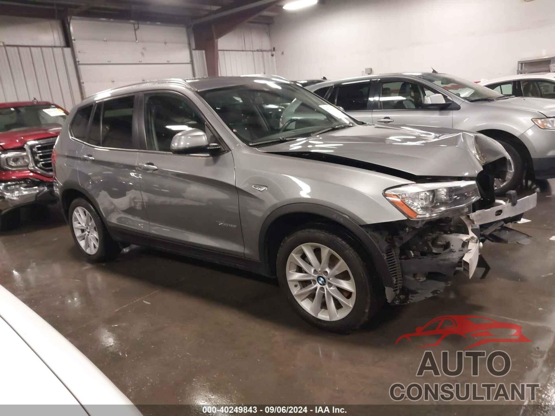 BMW X3 2016 - 5UXWX9C54G0D67528