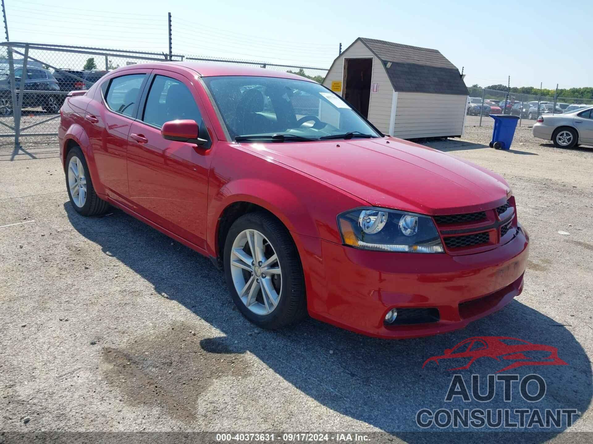 DODGE AVENGER 2013 - 1C3CDZCB9DN611130