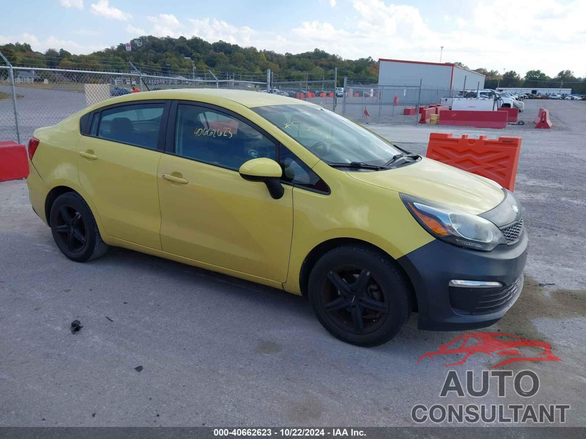 KIA RIO 2016 - KNADM4A39G6663660