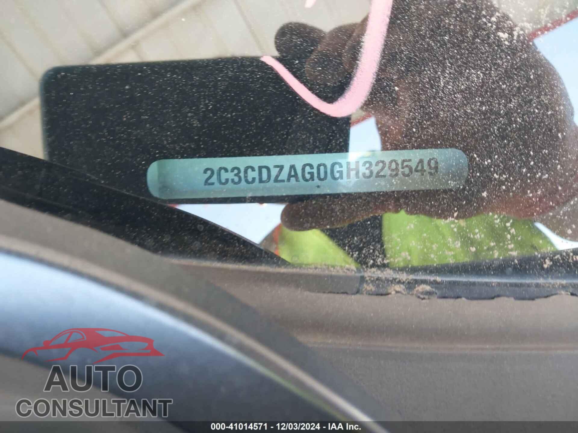DODGE CHALLENGER 2016 - 2C3CDZAG0GH329549