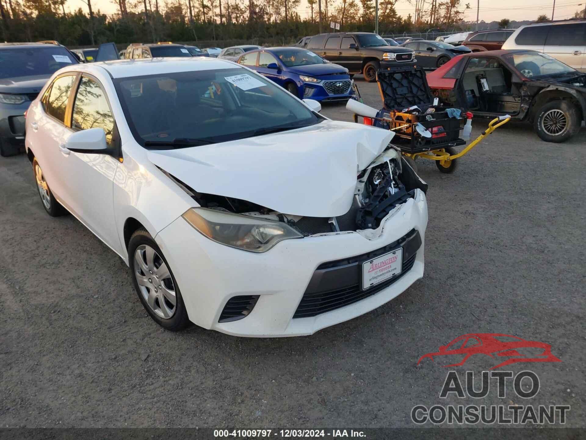 TOYOTA COROLLA 2015 - 2T1BURHE3FC291433