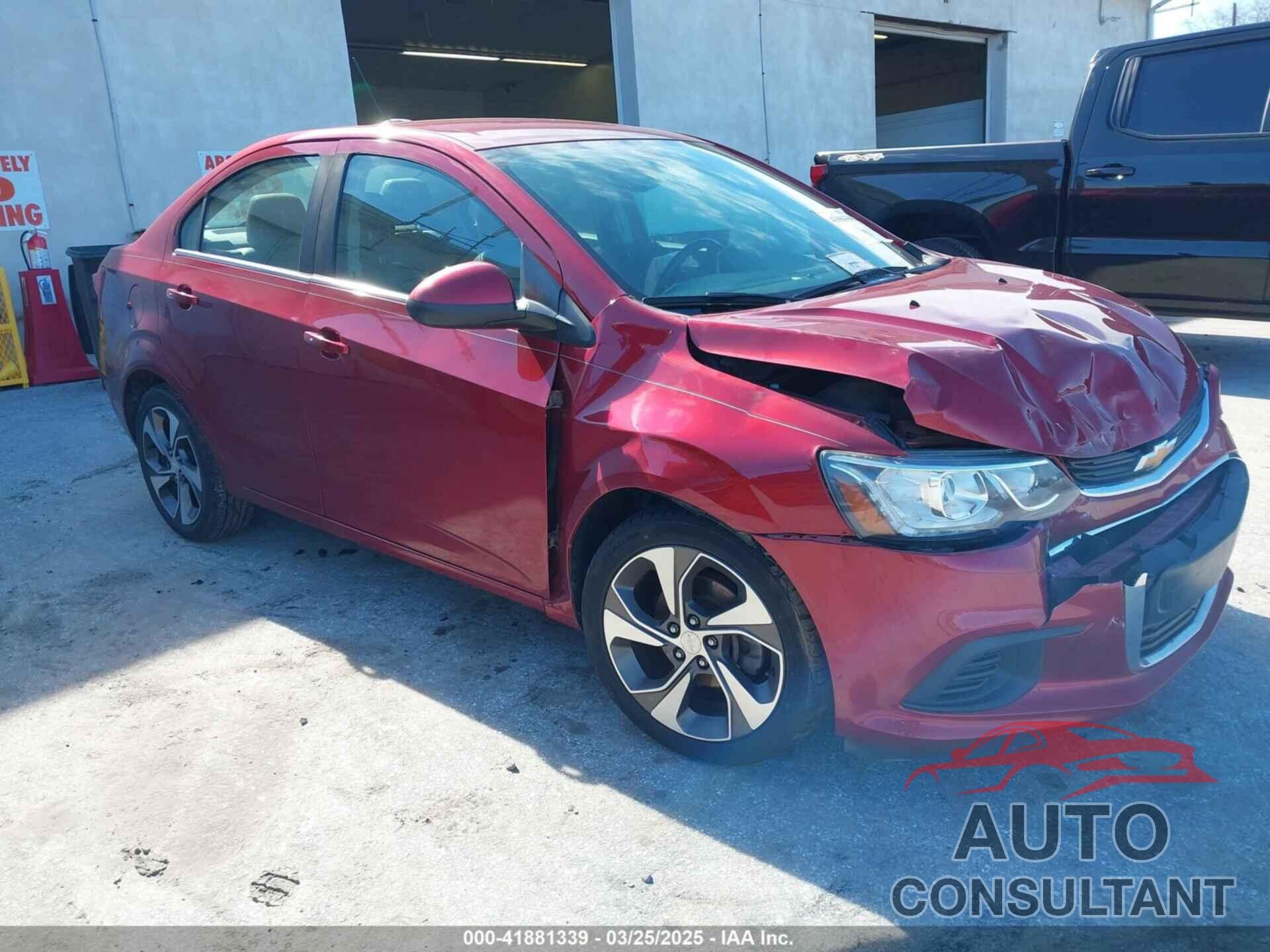 CHEVROLET SONIC 2017 - 1G1JF5SB1H4163476