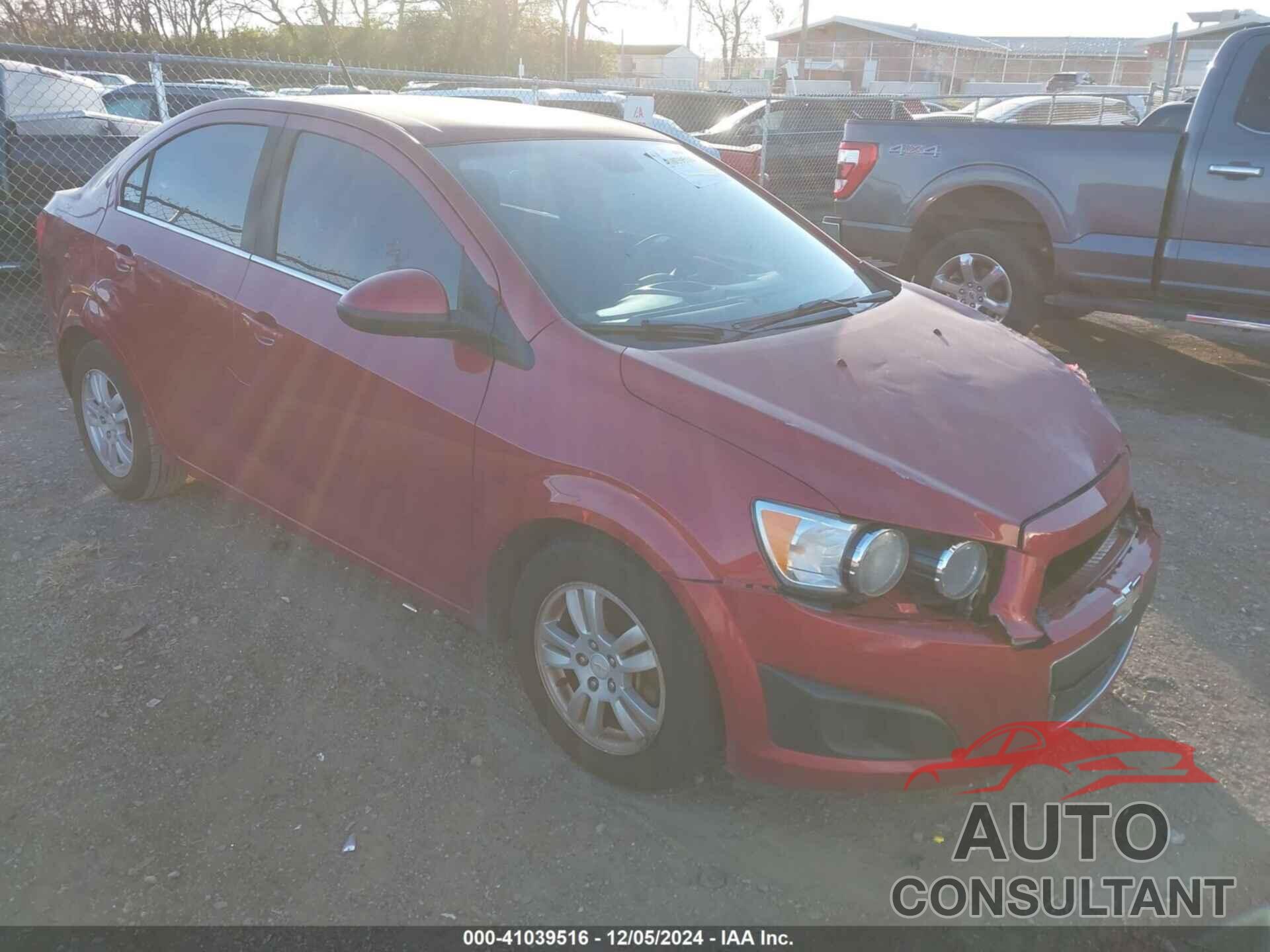 CHEVROLET SONIC 2012 - 1G1JC5SHXC4179228