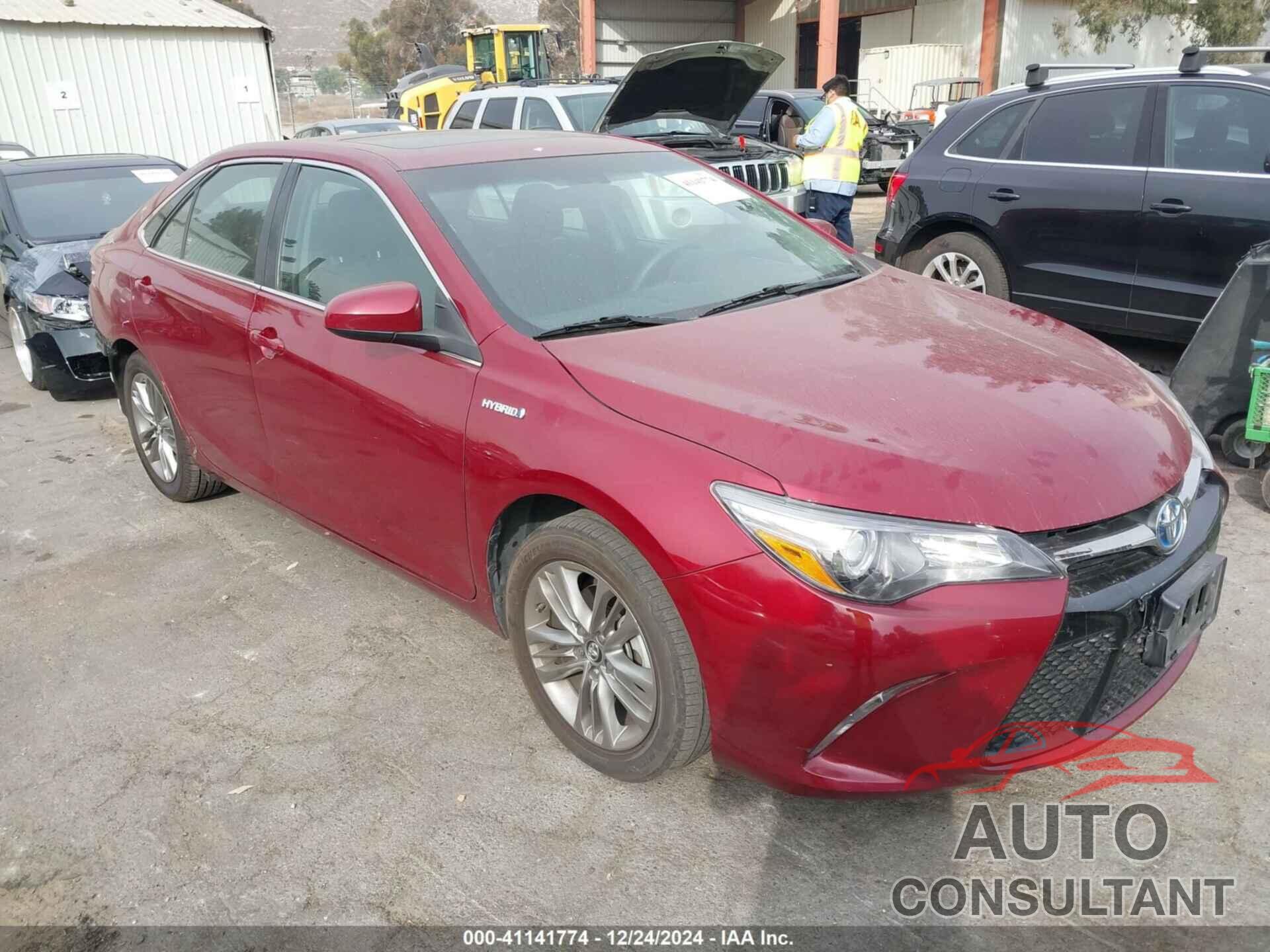 TOYOTA CAMRY HYBRID 2017 - 4T1BD1FK4HU217367