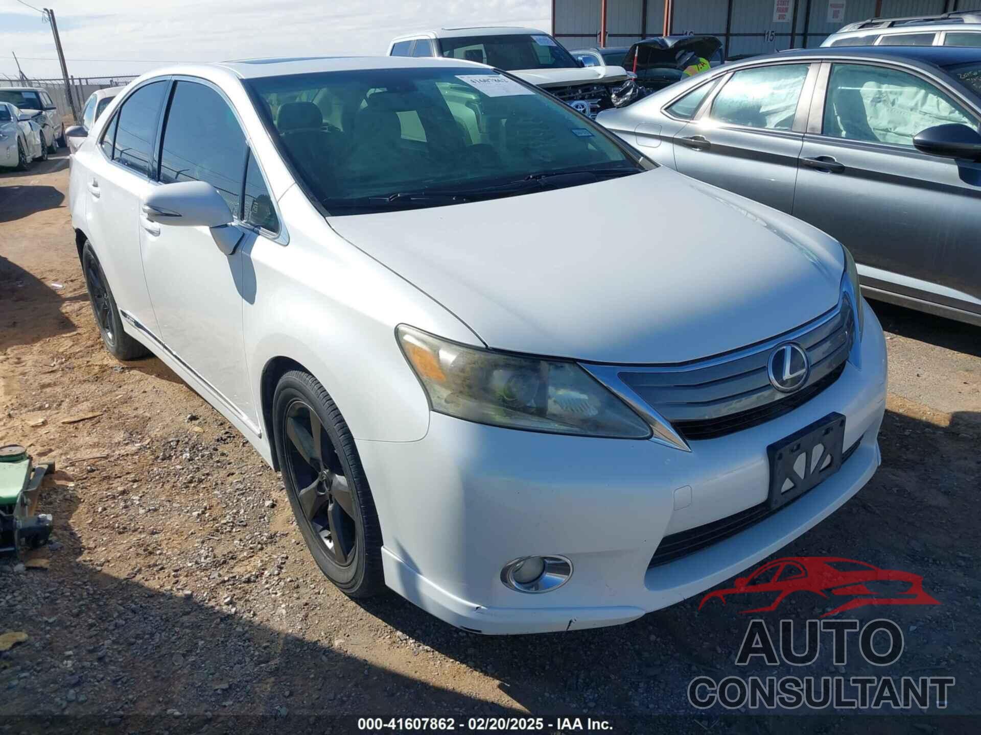 LEXUS HS 250H 2010 - JTHBB1BA3A2001808