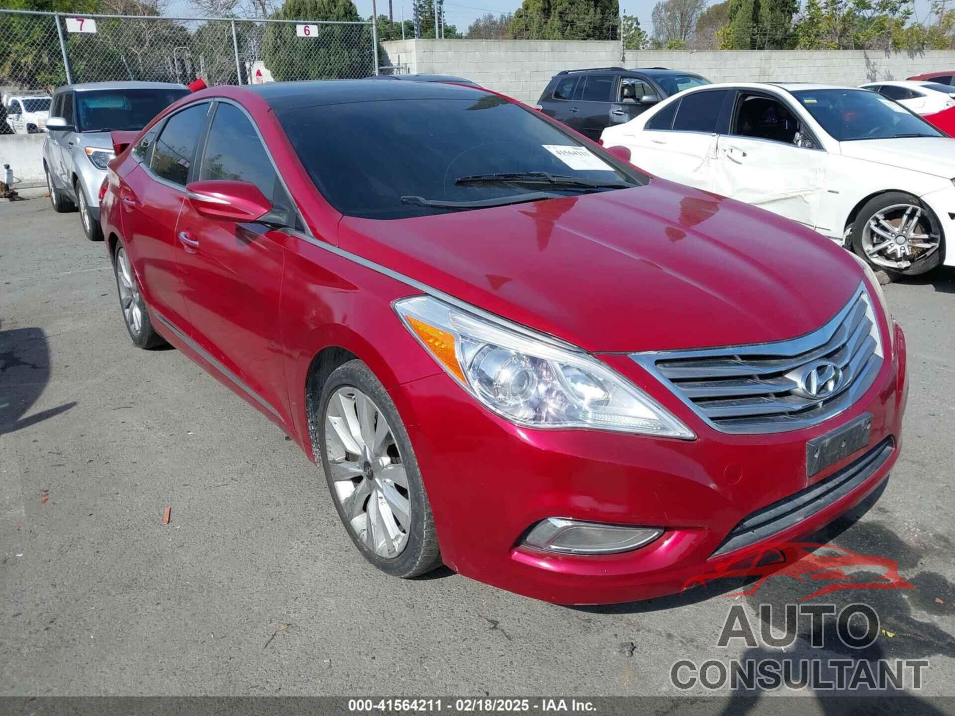 HYUNDAI AZERA 2012 - KMHFH4JG6CA175661