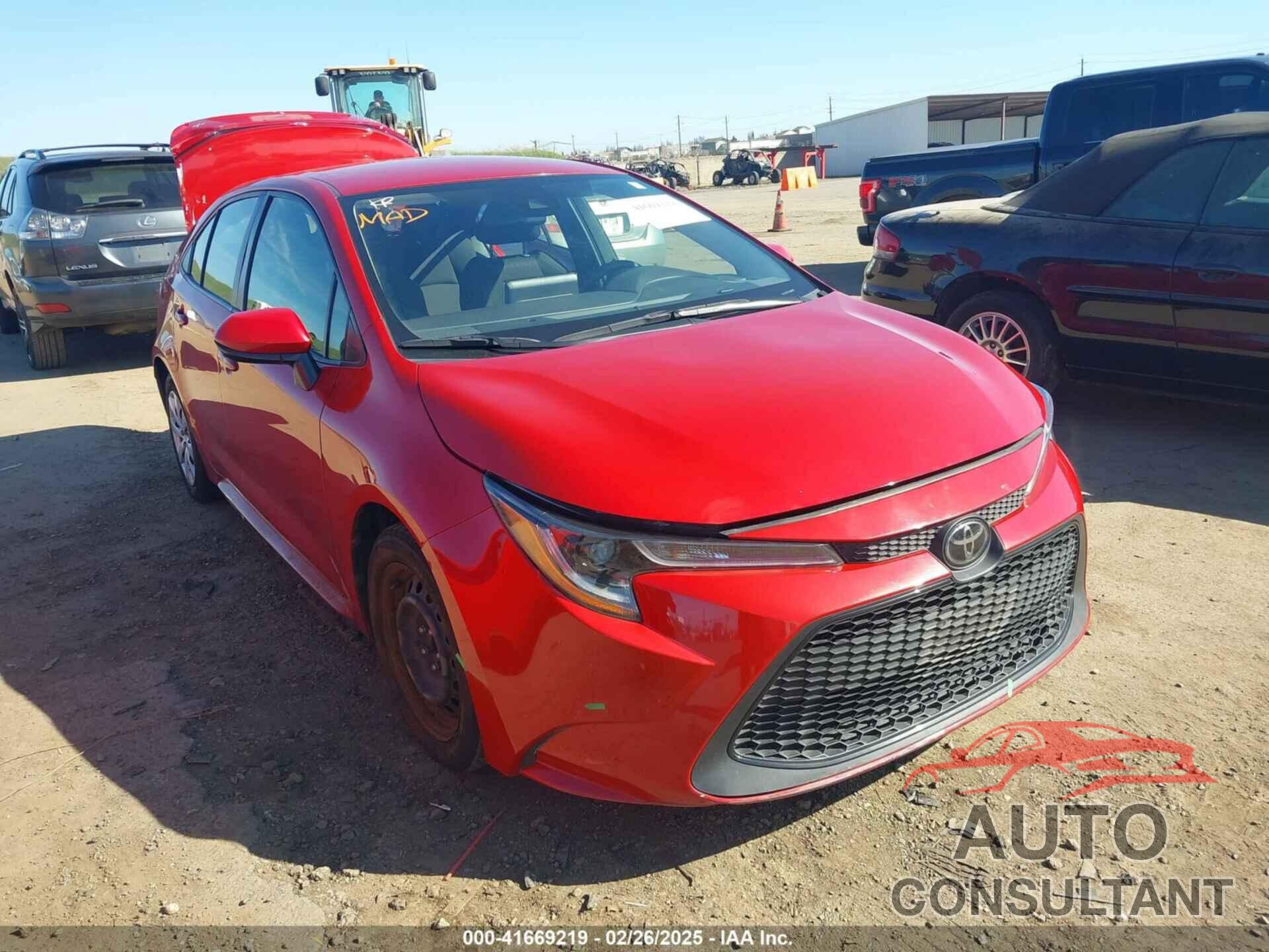 TOYOTA COROLLA 2021 - JTDEPMAE7MJ184260