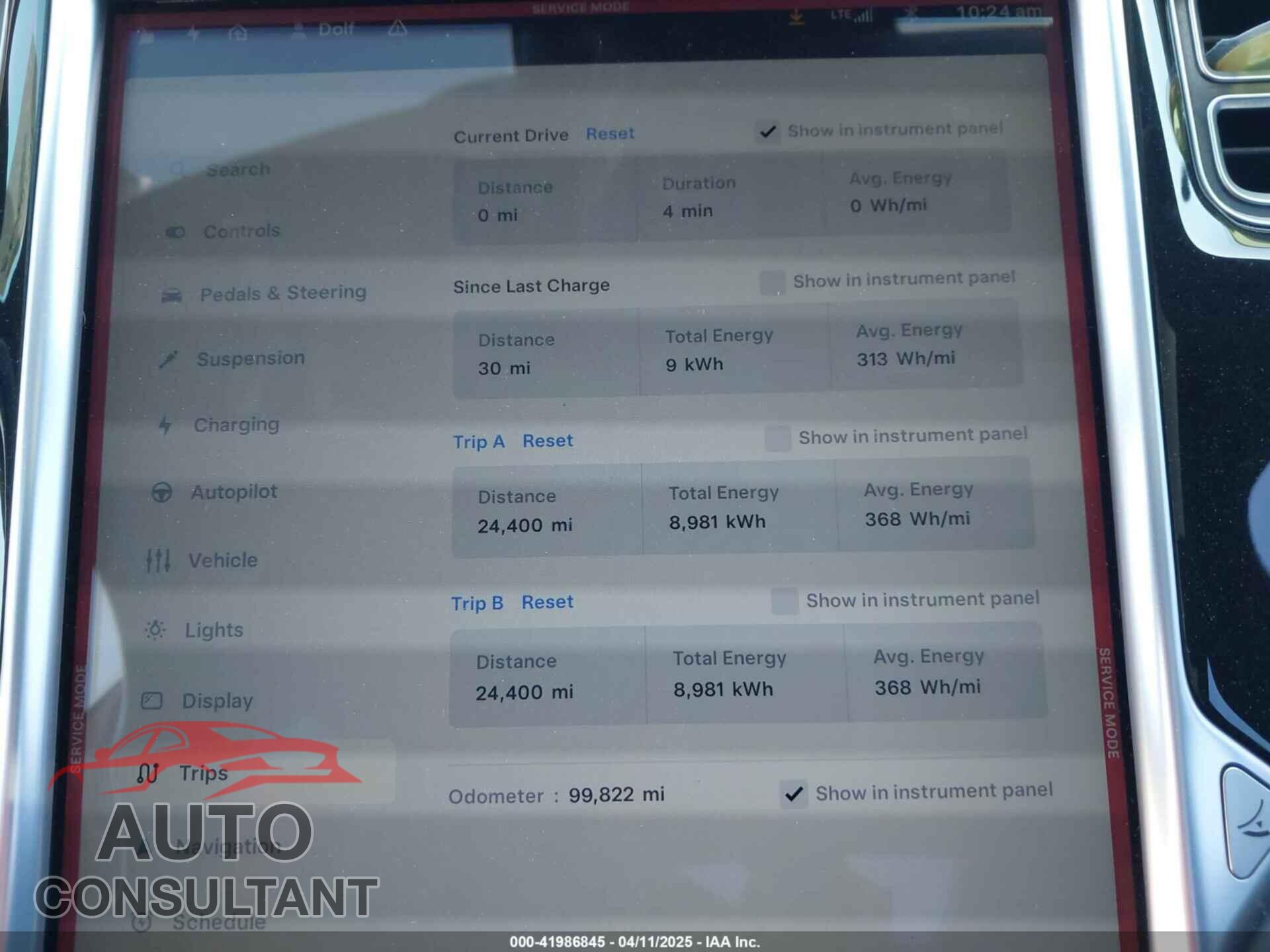 TESLA MODEL S 2015 - 5YJSA1E41FF104093