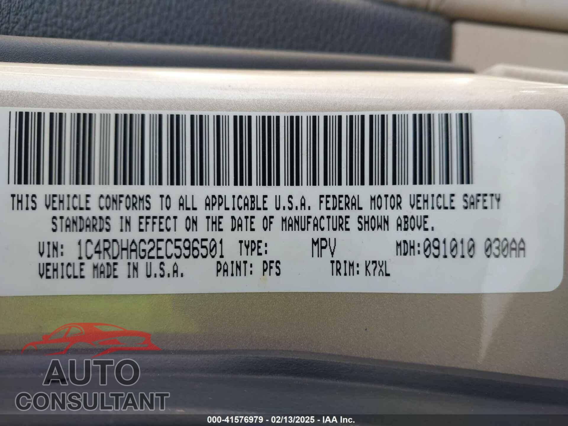 DODGE DURANGO 2014 - 1C4RDHAG2EC596501