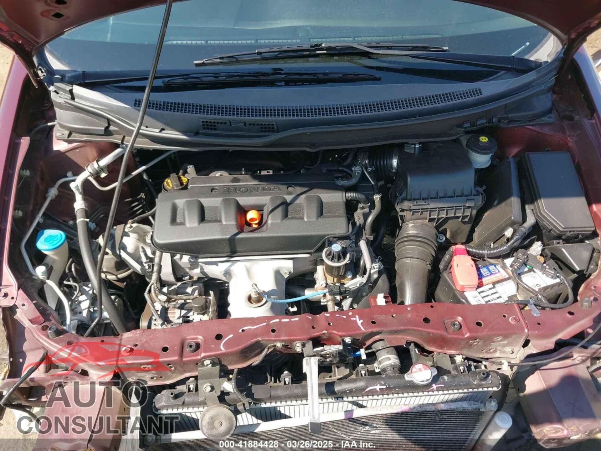 HONDA CIVIC 2012 - 19XFB2F54CE315351