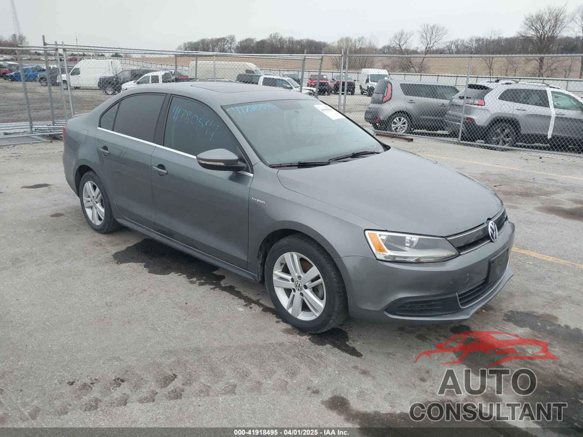 VOLKSWAGEN JETTA HYBRID 2013 - 3VW637AJ0DM228954