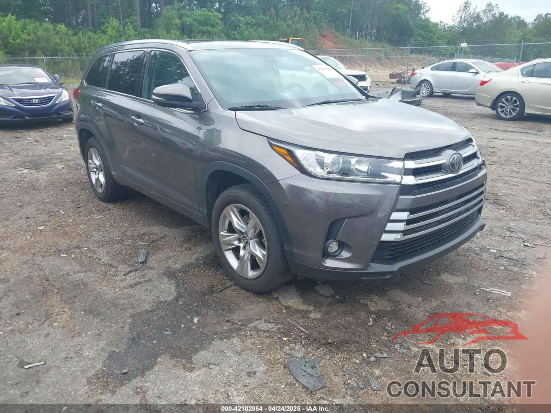TOYOTA HIGHLANDER 2019 - 5TDYZRFH9KS300288
