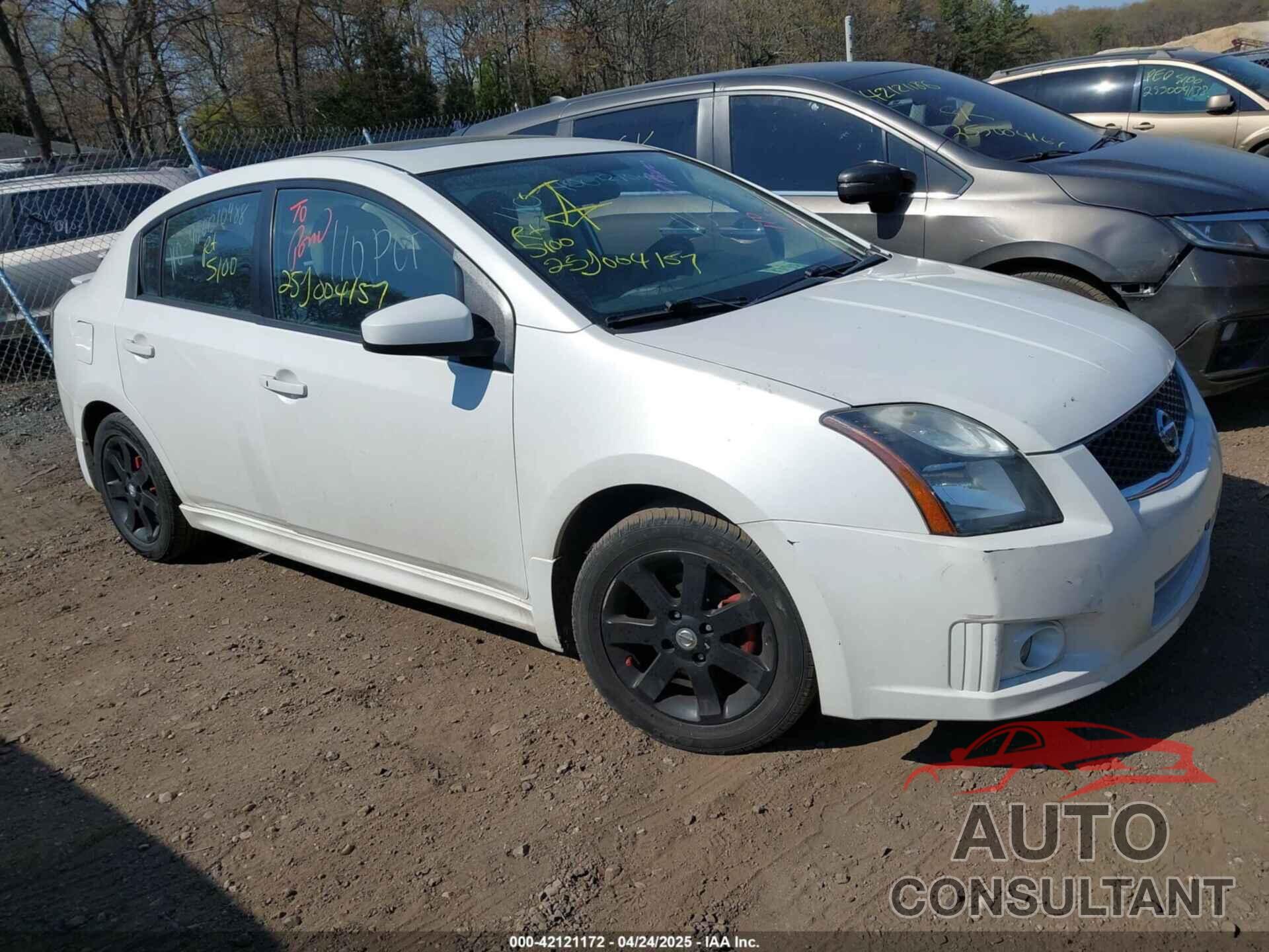 NISSAN SENTRA 2012 - 3N1AB6AP6CL777130