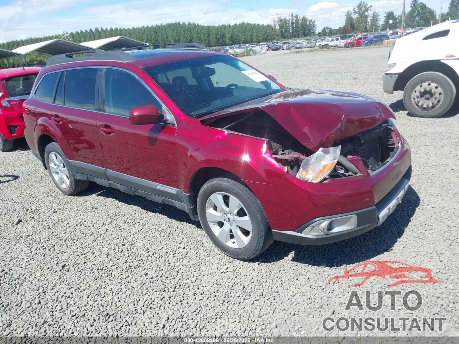 SUBARU OUTBACK 2012 - 4S4BRBKC2C3226279