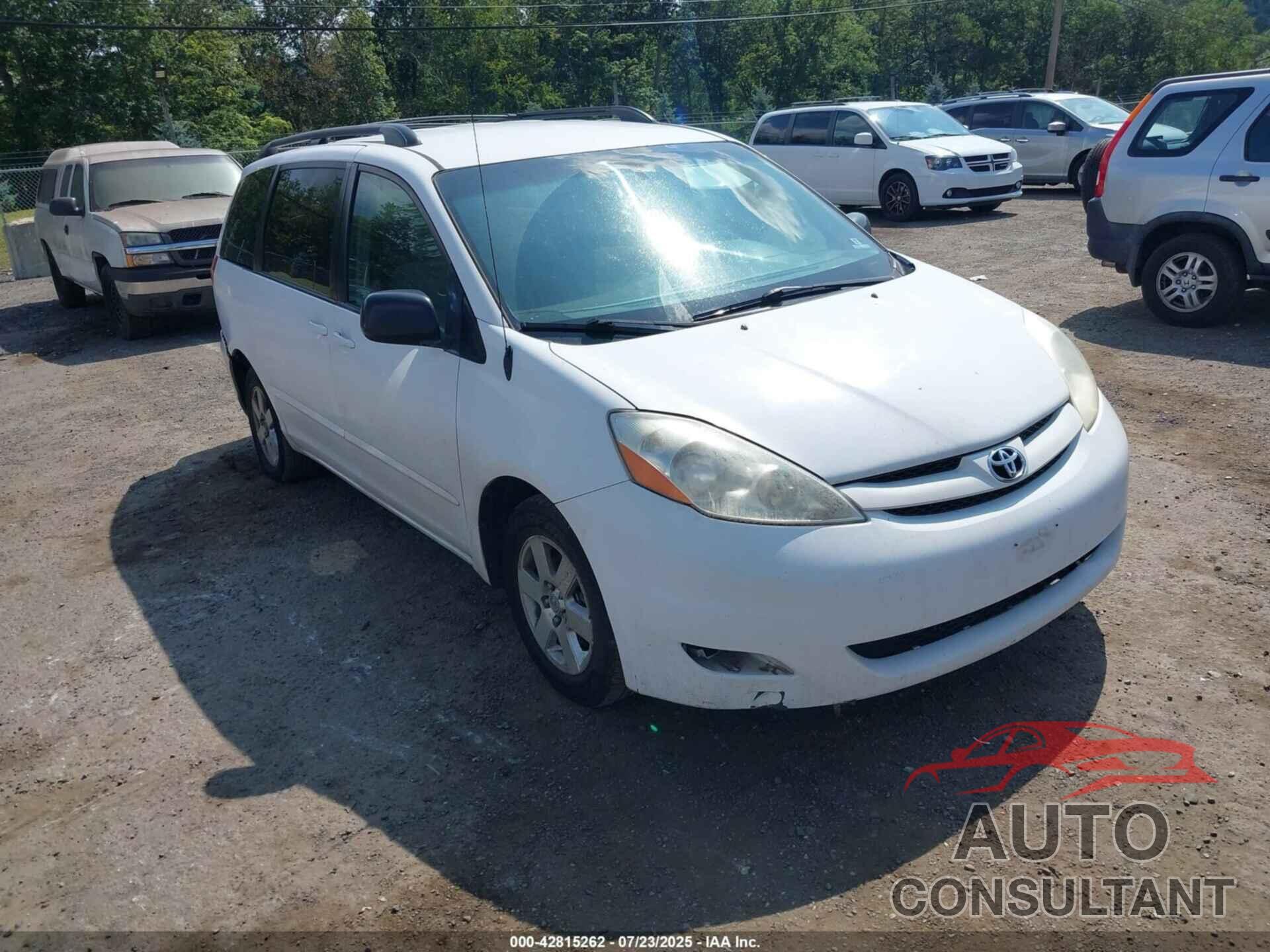 TOYOTA SIENNA 2009 - 5TDZK23C59S265381
