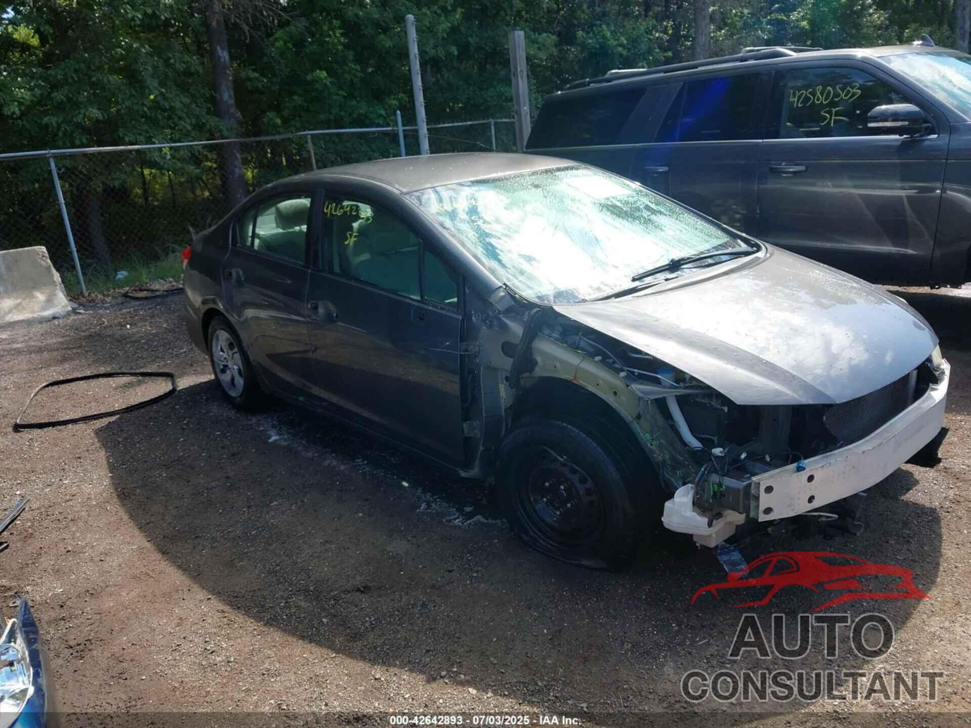 HONDA CIVIC 2013 - 2HGFB2F53DH592211