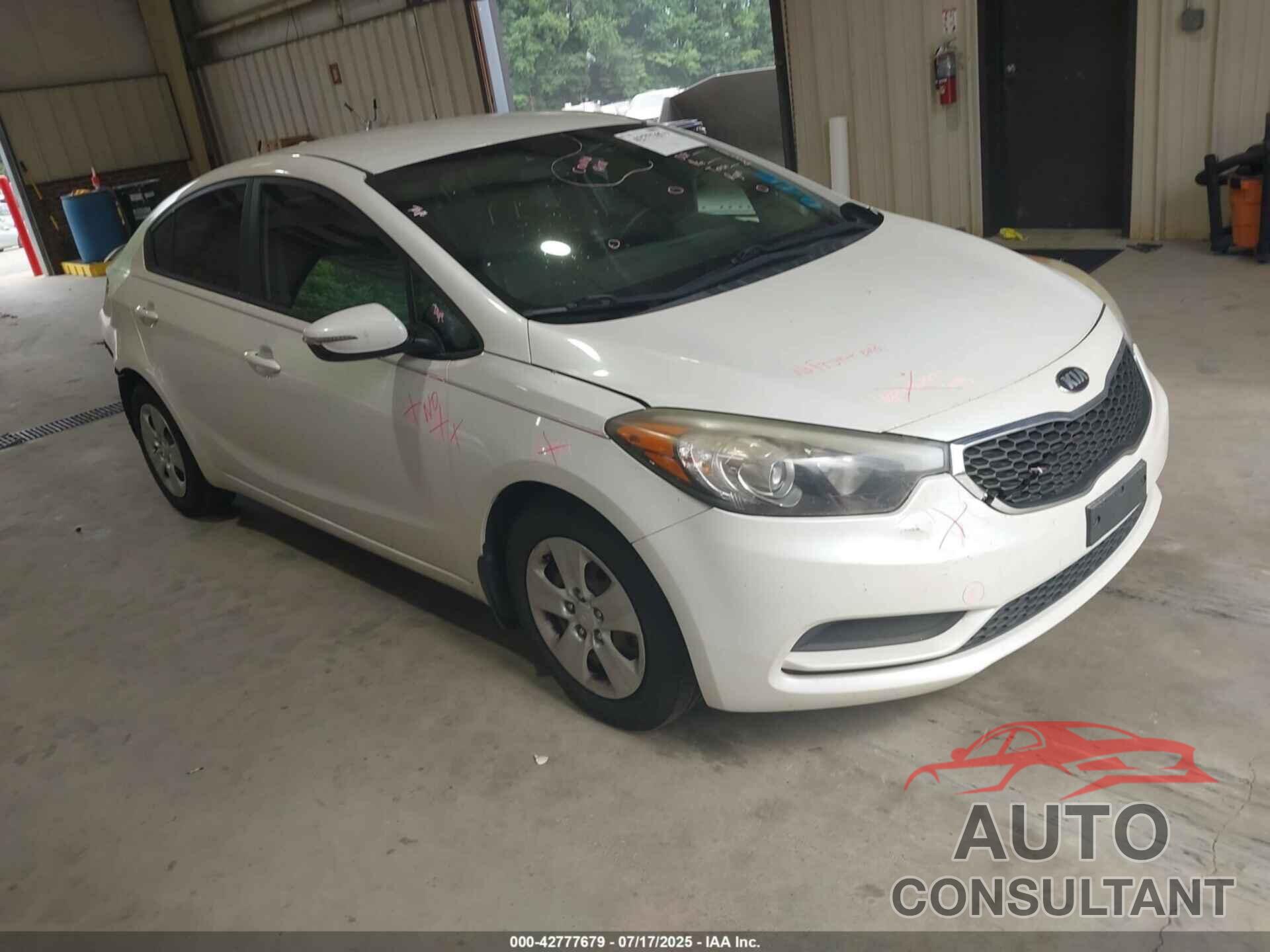 KIA FORTE 2016 - KNAFX4A60G5554083