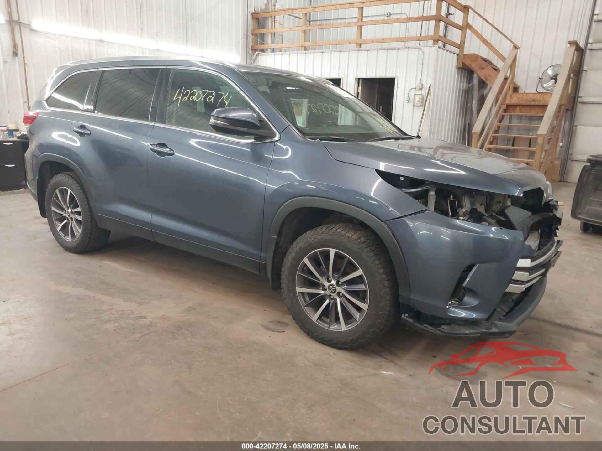 TOYOTA HIGHLANDER 2019 - 5TDJZRFH6KS999462