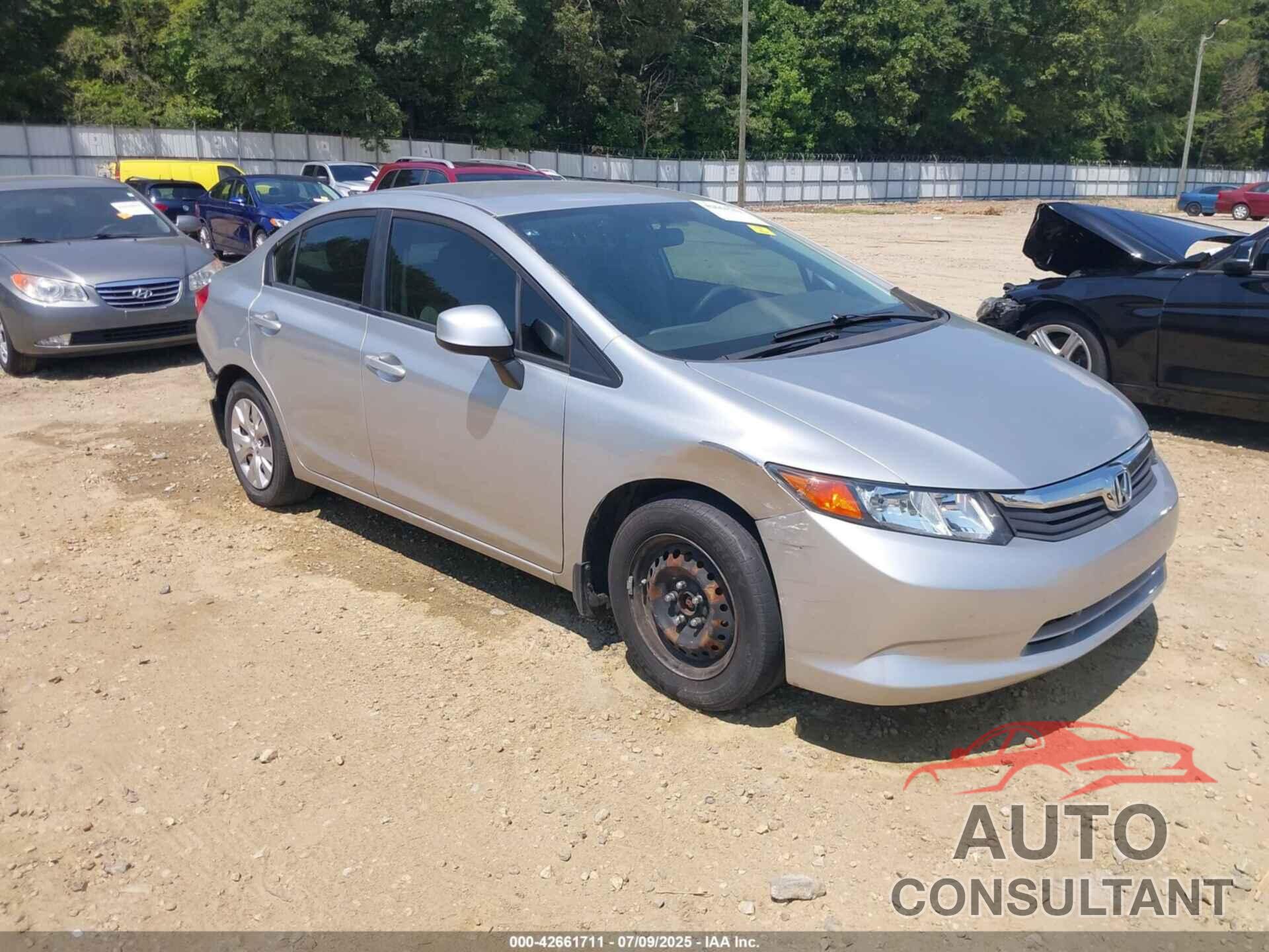 HONDA CIVIC 2012 - 19XFB2F58CE019572