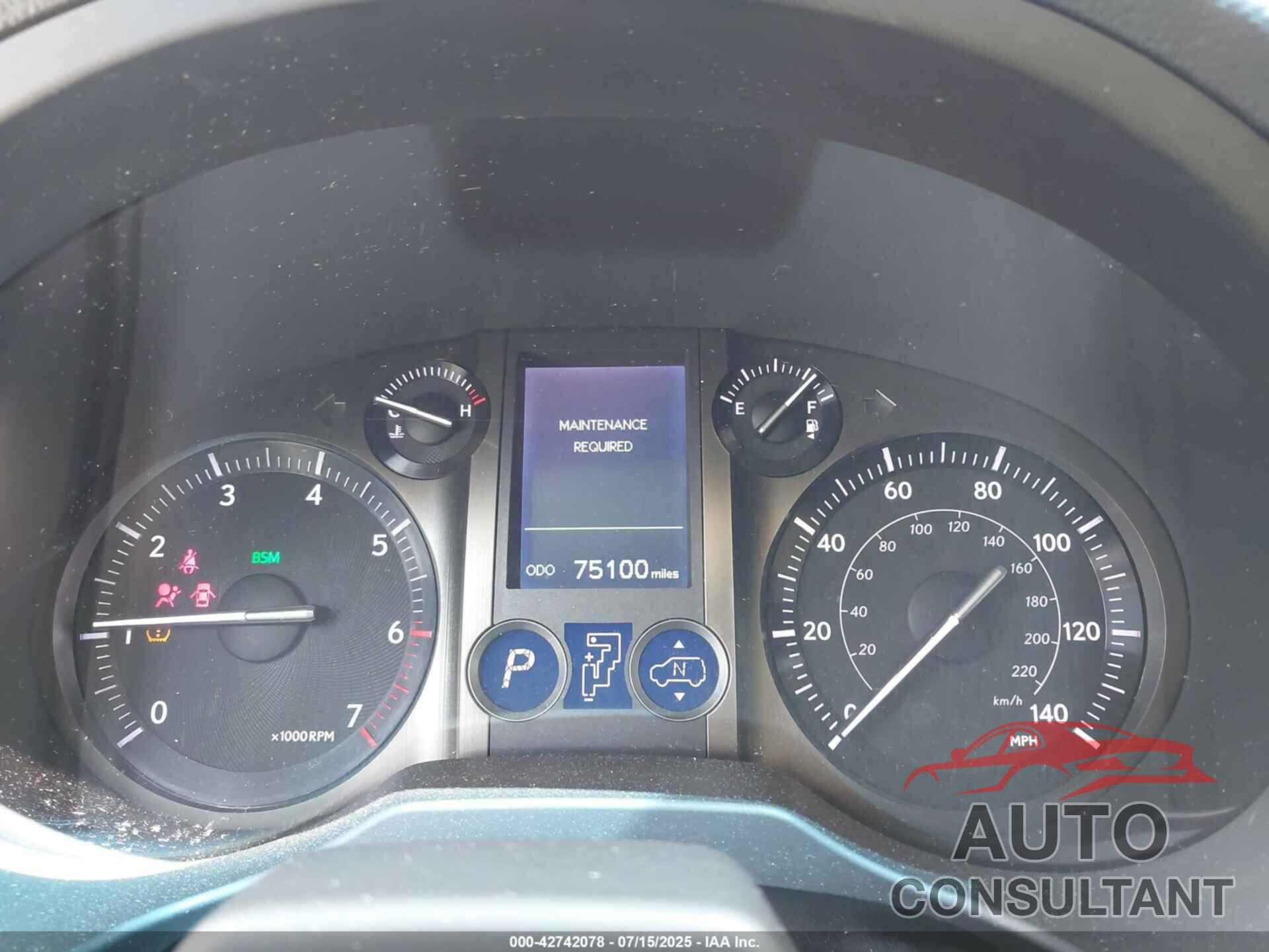LEXUS GX 460 2019 - JTJJM7FX4K5229760