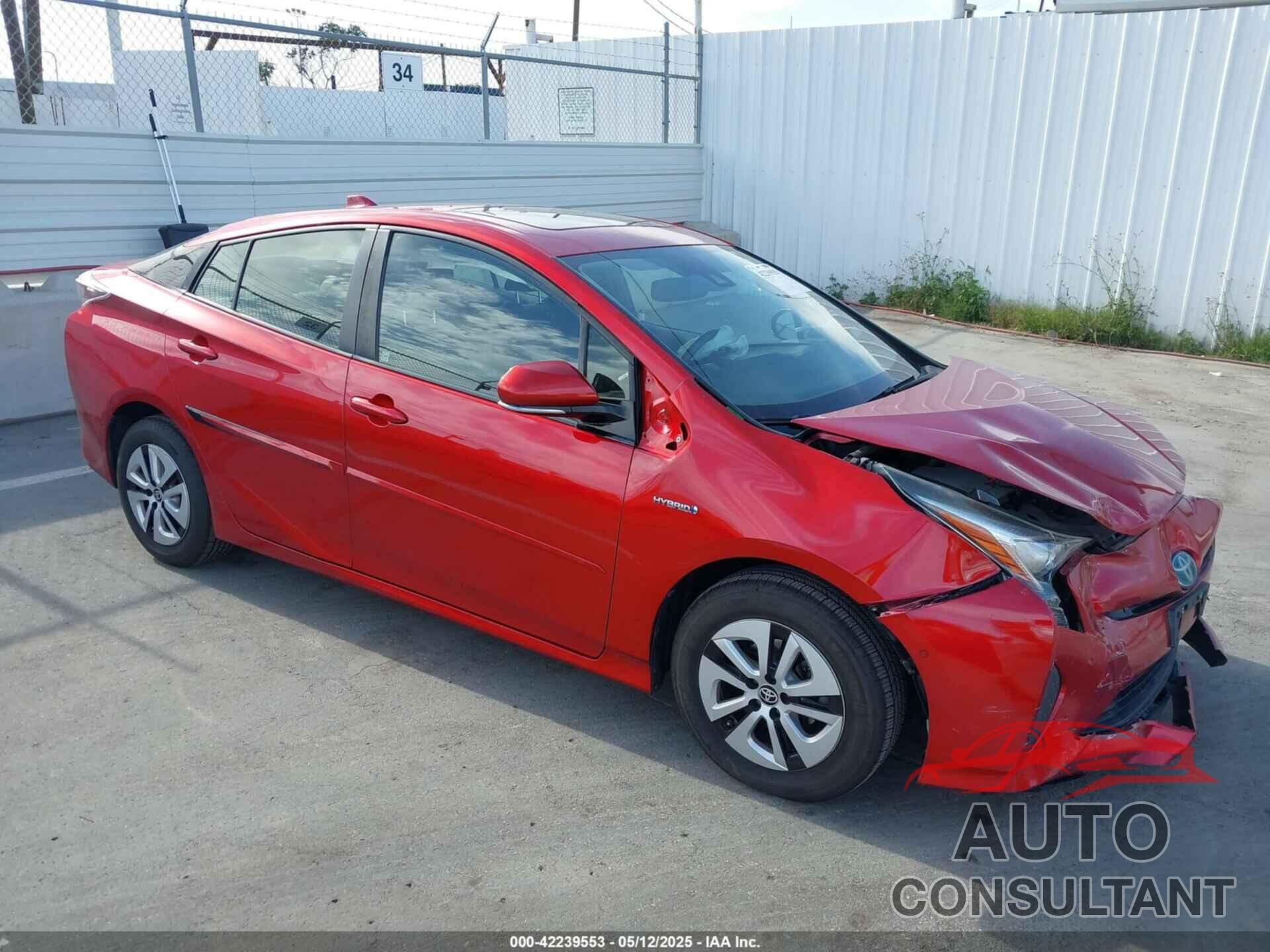 TOYOTA PRIUS 2016 - JTDKARFU3G3506953