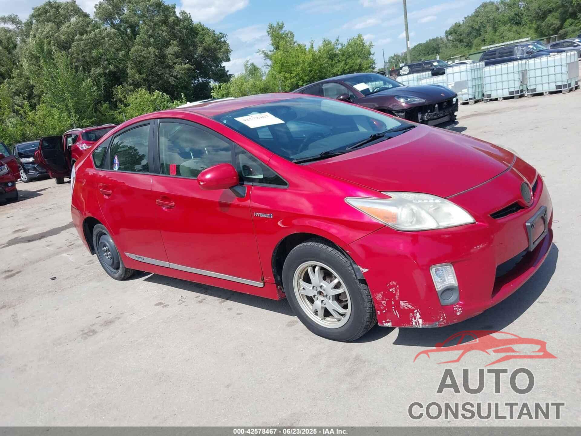 TOYOTA PRIUS 2011 - JTDKN3DU8B0315026