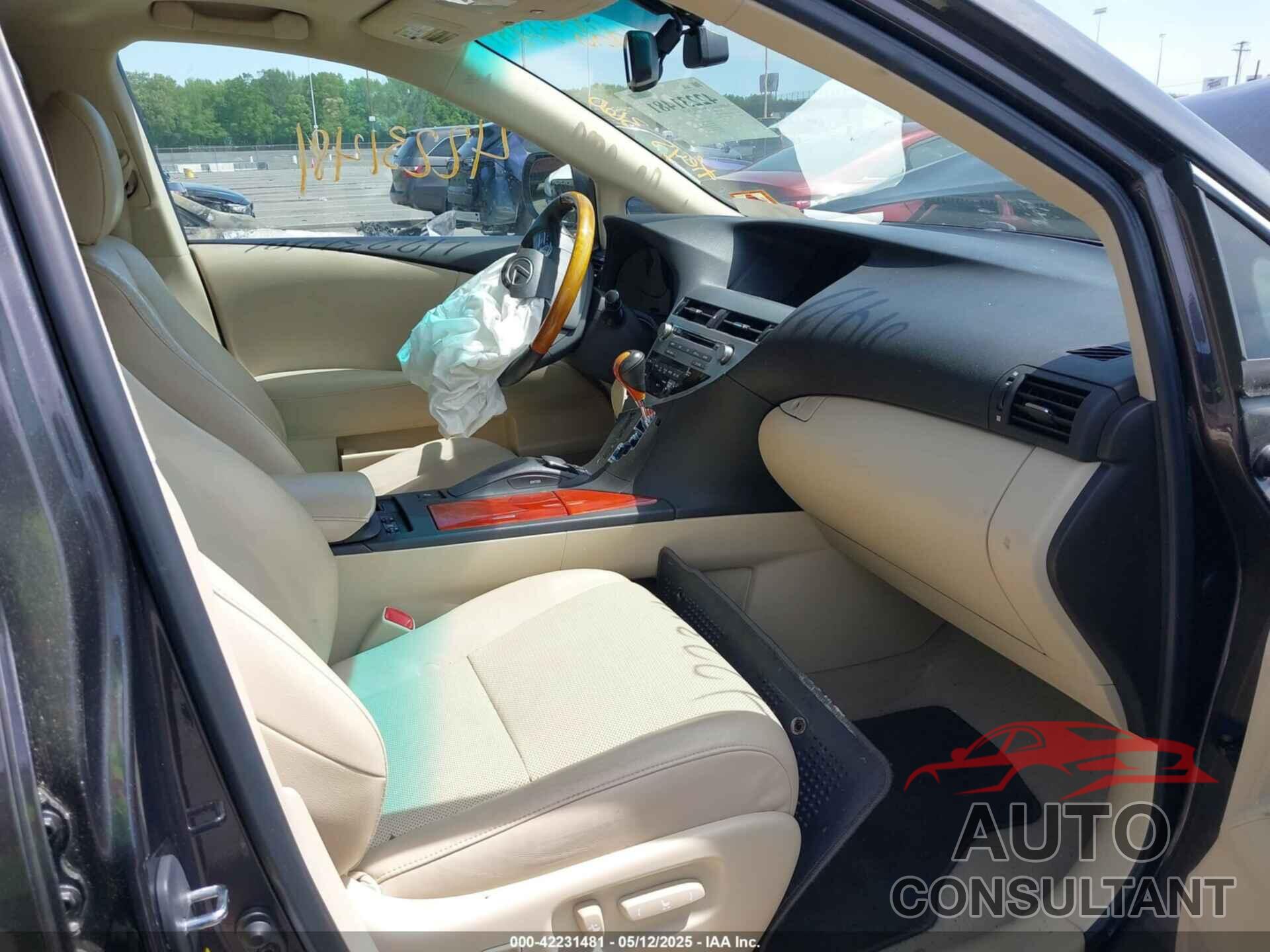 LEXUS RX 350 2010 - 2T2BK1BA0AC036272