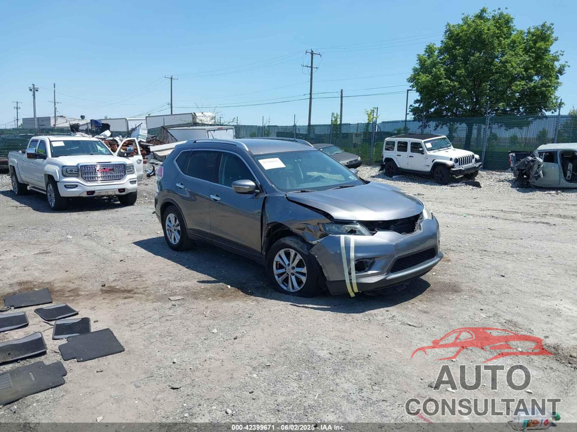 NISSAN ROGUE 2015 - KNMAT2MV3FP519203
